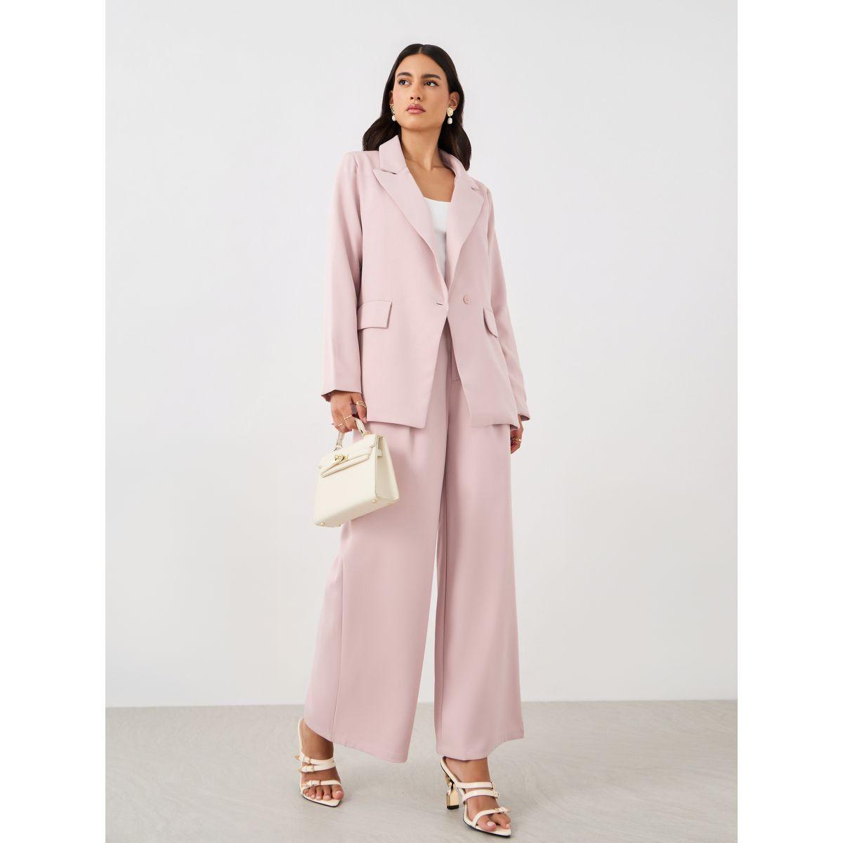 بليزر فضفاض بقصة عادية وياقة نوتش-women-clothing-coatsandjackets-blazers-image-4