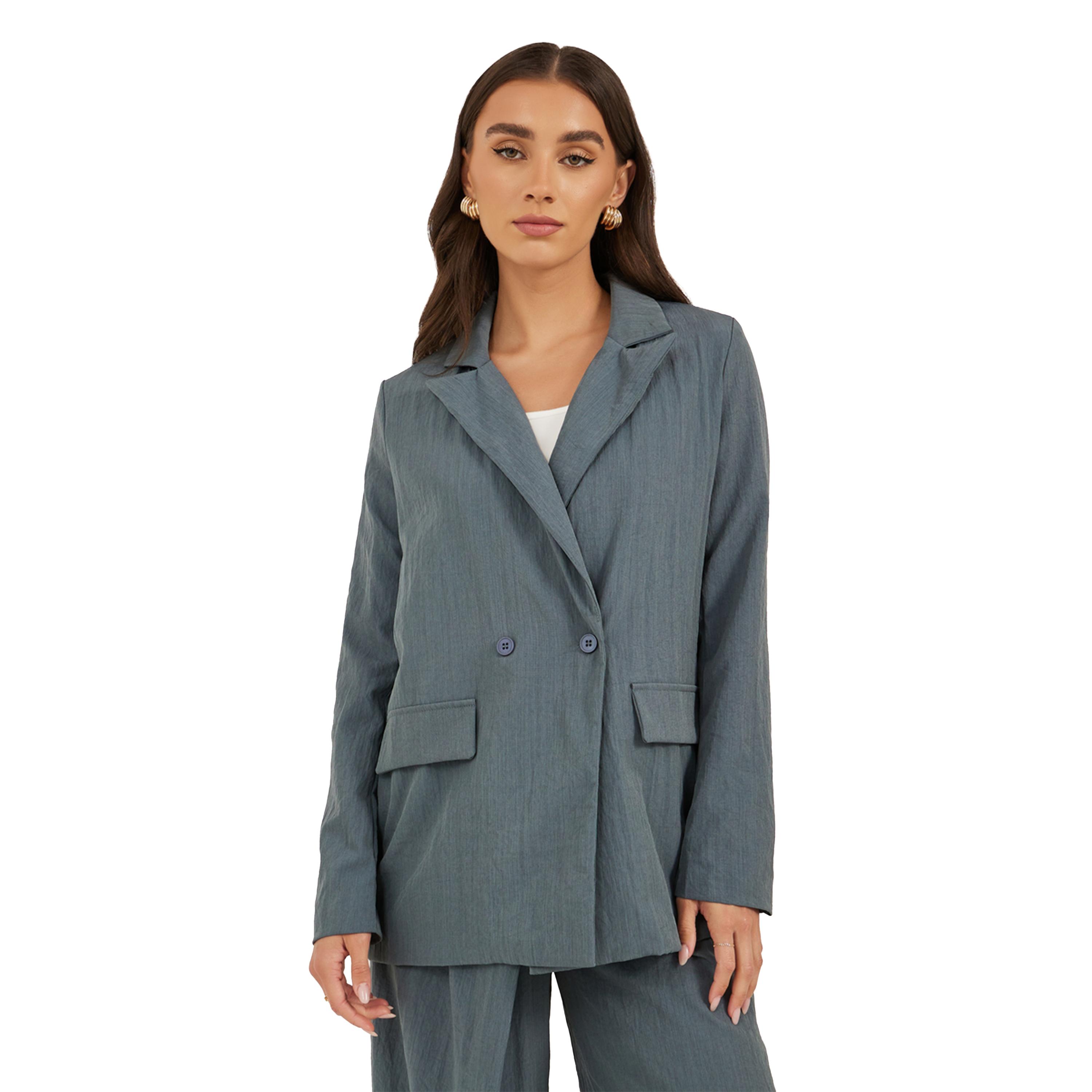 Styli Notch Label Neck Double Breasted Blazer-women-clothing-coatsandjackets-blazers-image-3