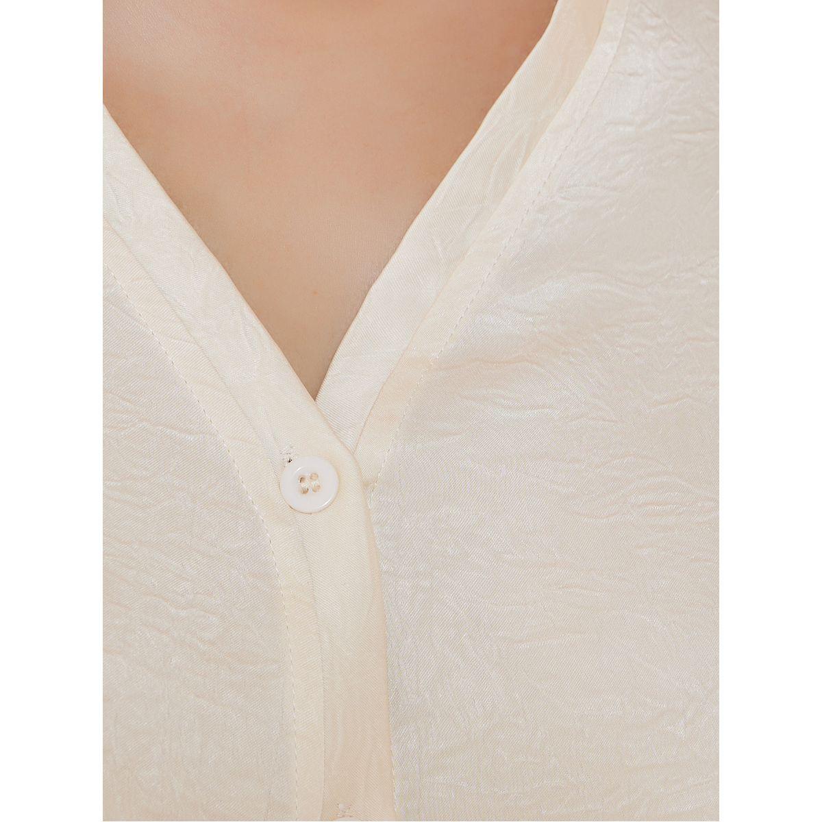 Take Two Texture V-Neck Long Sleeve Shirt-women-clothing-shirtsandblouses-shirts-image-3