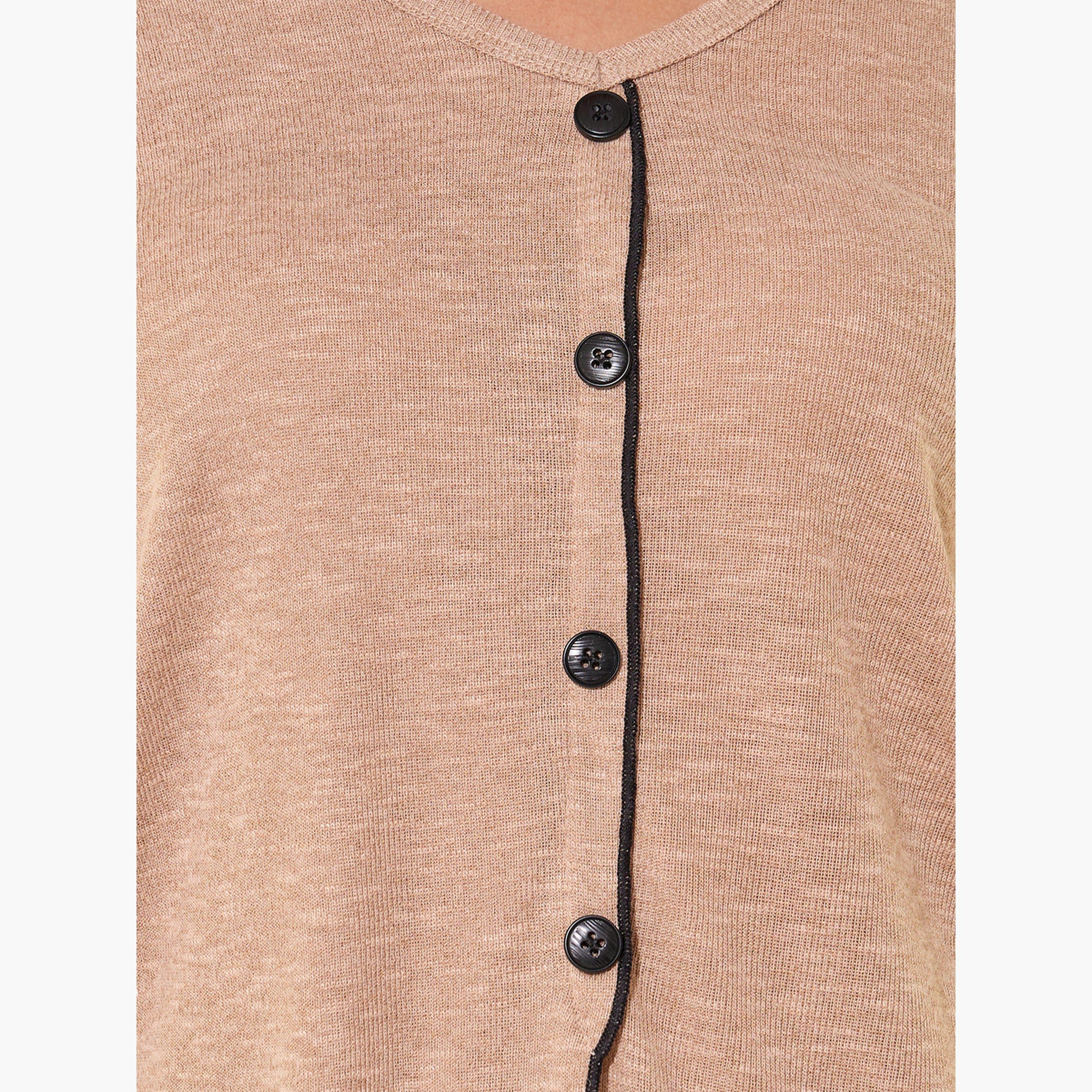 Take Two V-Neck Buttoned Shirt and Pyjama Set-women-clothing-nightwear-pyjamas-longsets-image-4