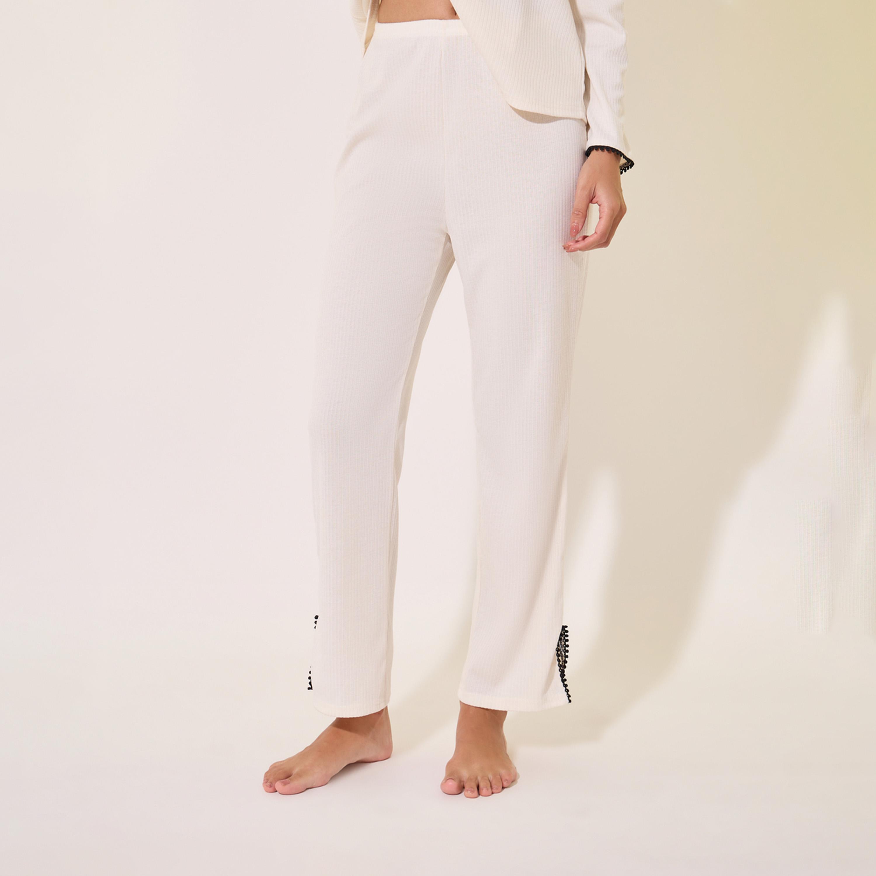 Take Two Contrast Trim Shirt with Pocket and Pyjama Set-women-clothing-nightwear-pyjamas-longsets-image-6