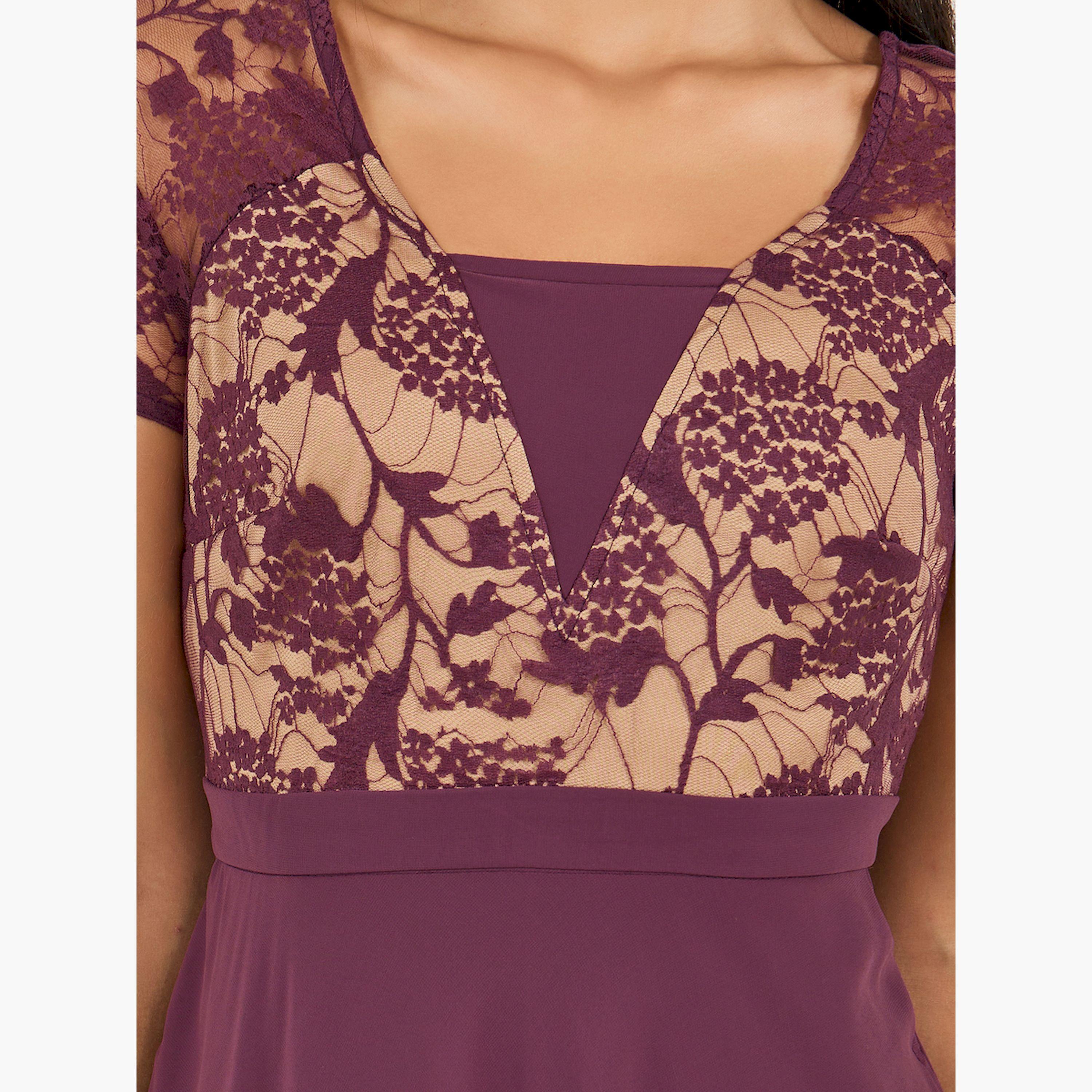 Styli Lace Insert Square Neck A-Line Maxi Dress-women-clothing-dresses-image-4