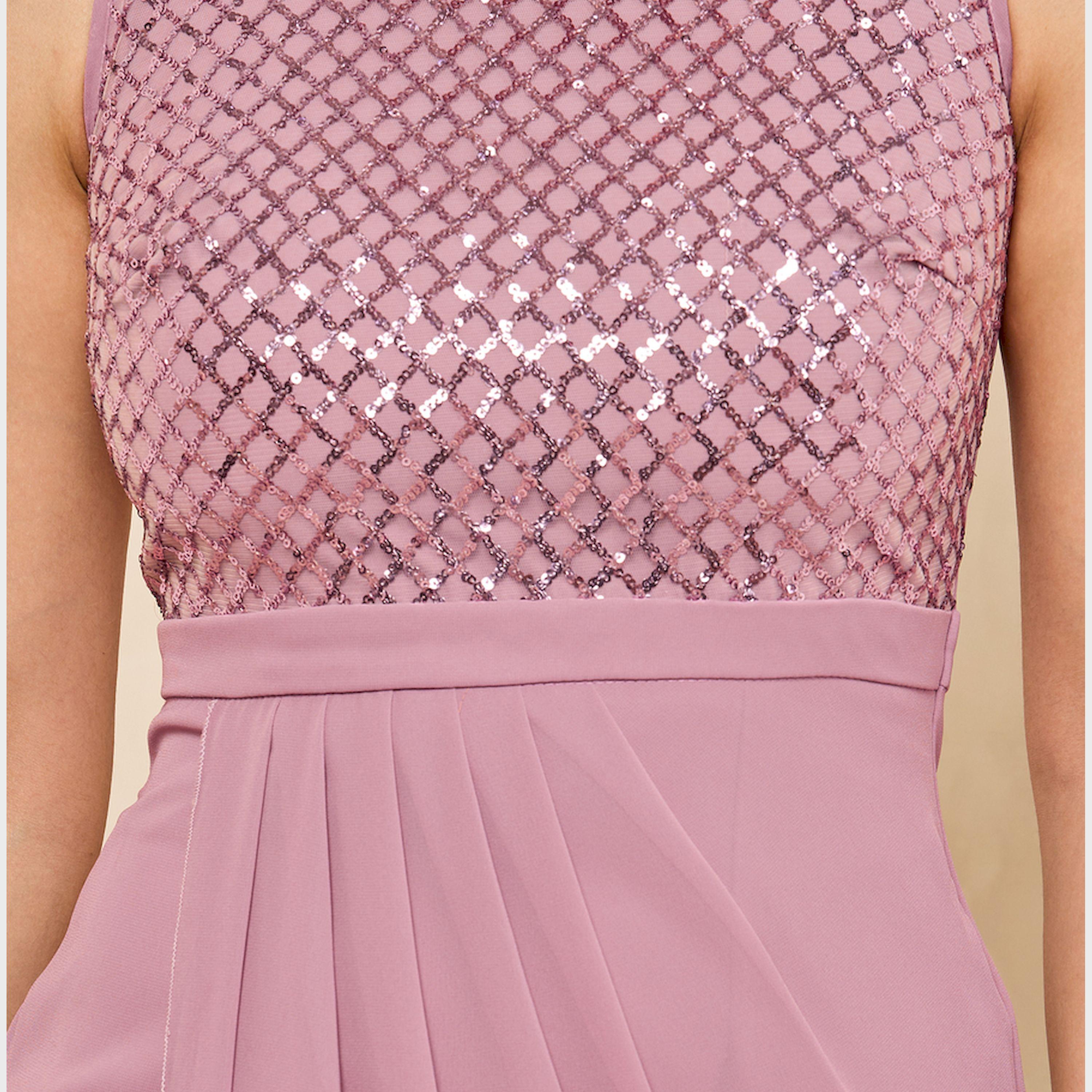 ستايلي - فستان ميدي بدون أكمام مزين بالترتر-women-clothing-dresses-image-4
