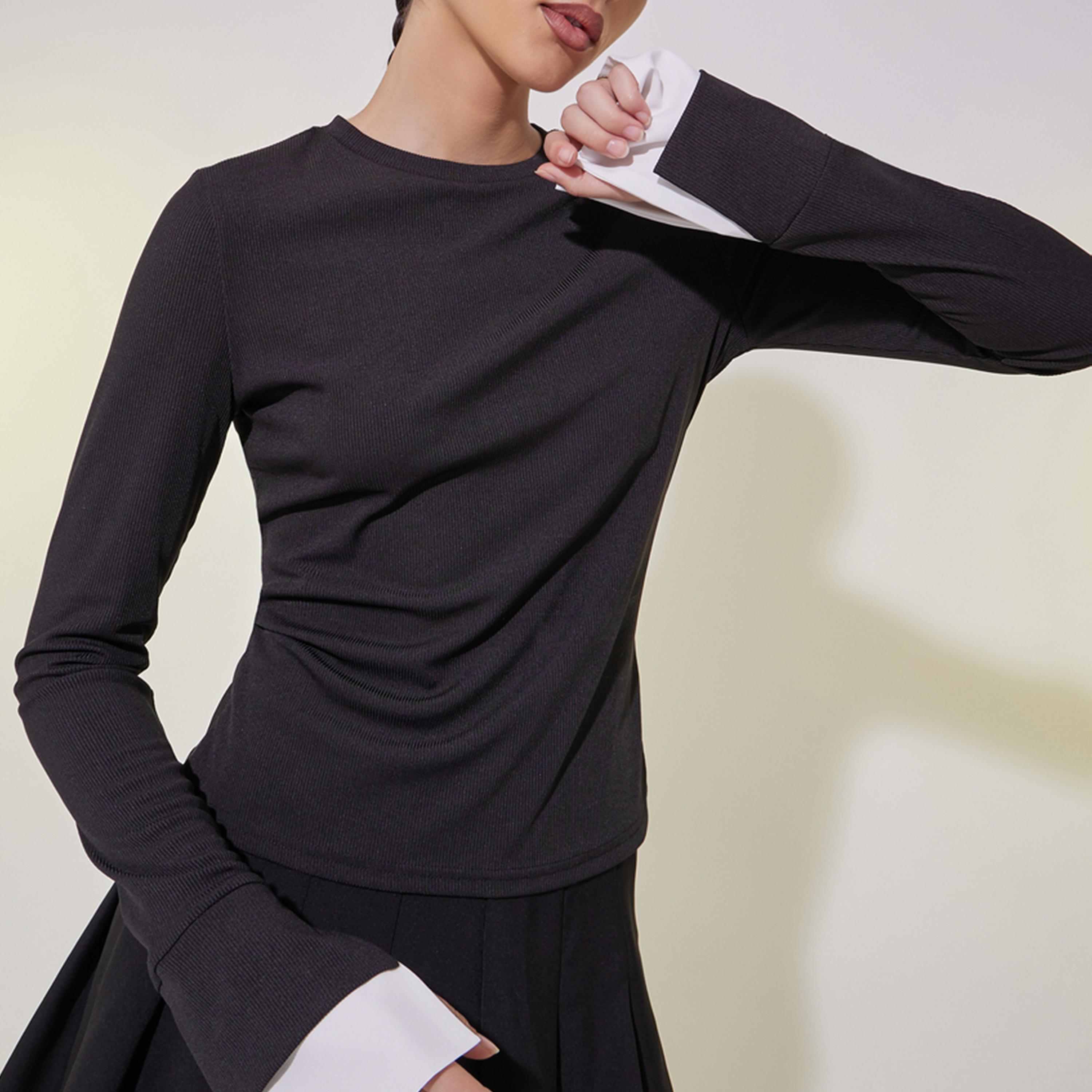 Take Two Ribbed Contrast Trim Knit Top-women-clothing-shirtsandblouses-blouses-image-2