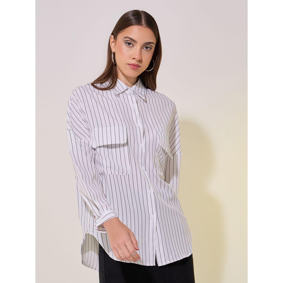 Oversized Striped Collared Shirt-women-clothing-shirtsandblouses-shirts-image-4