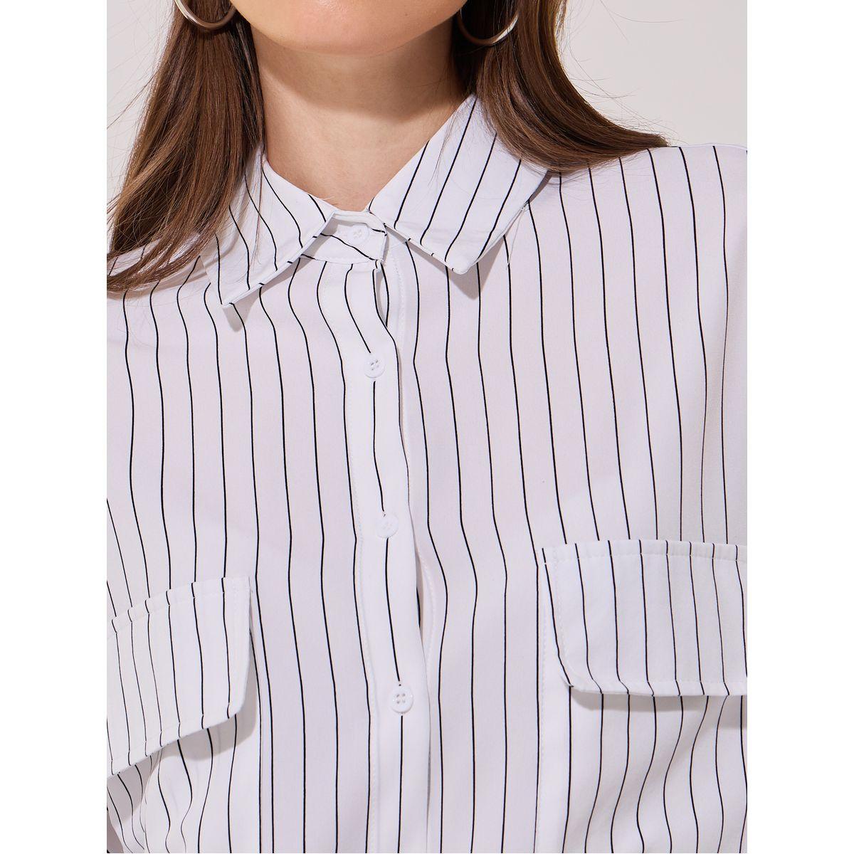 Oversized Striped Collared Shirt-women-clothing-shirtsandblouses-shirts-image-5
