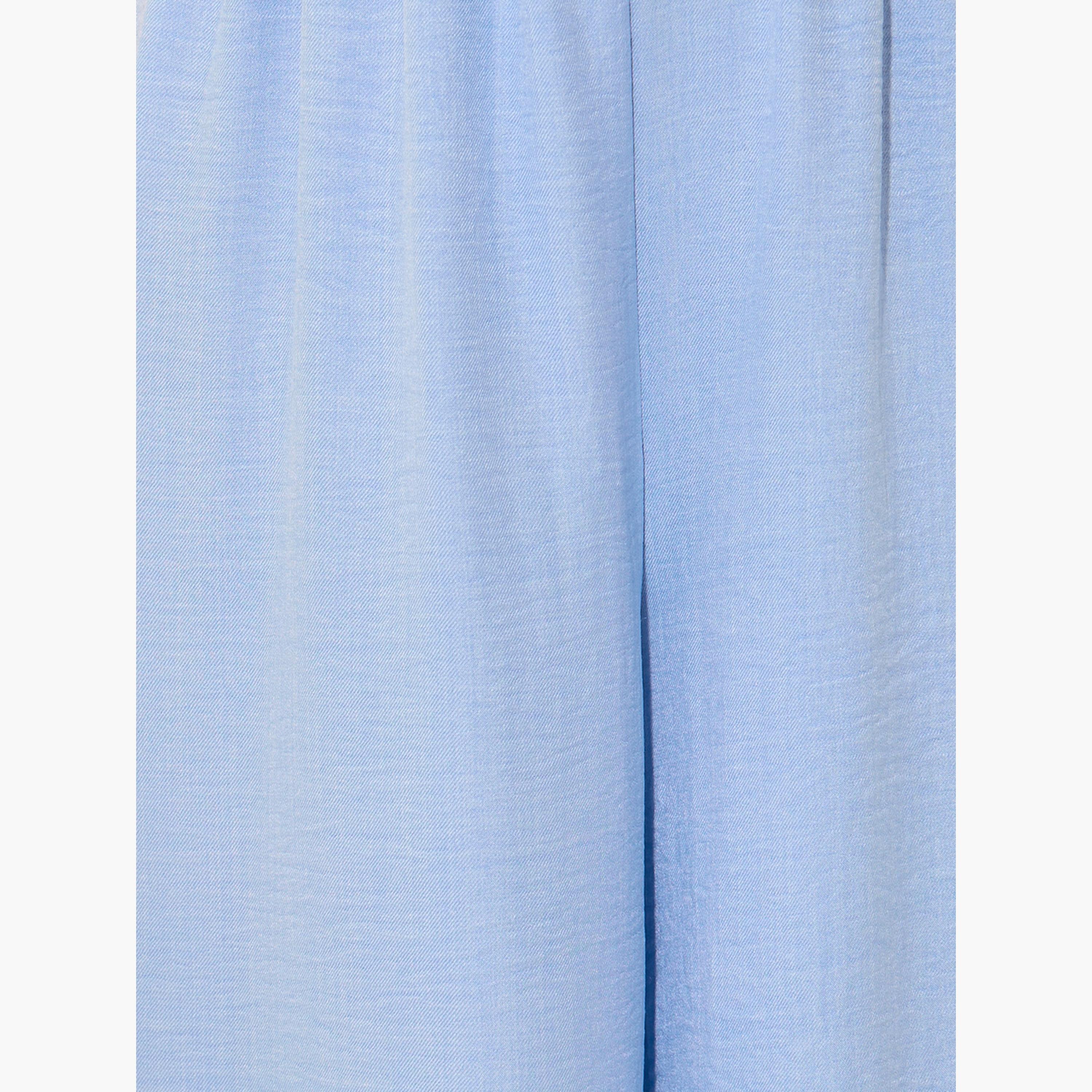 بنطال بأرجل واسعة وخصر متوسط مع خصر مطاطي-women-clothing-bottoms-trousers-image-3