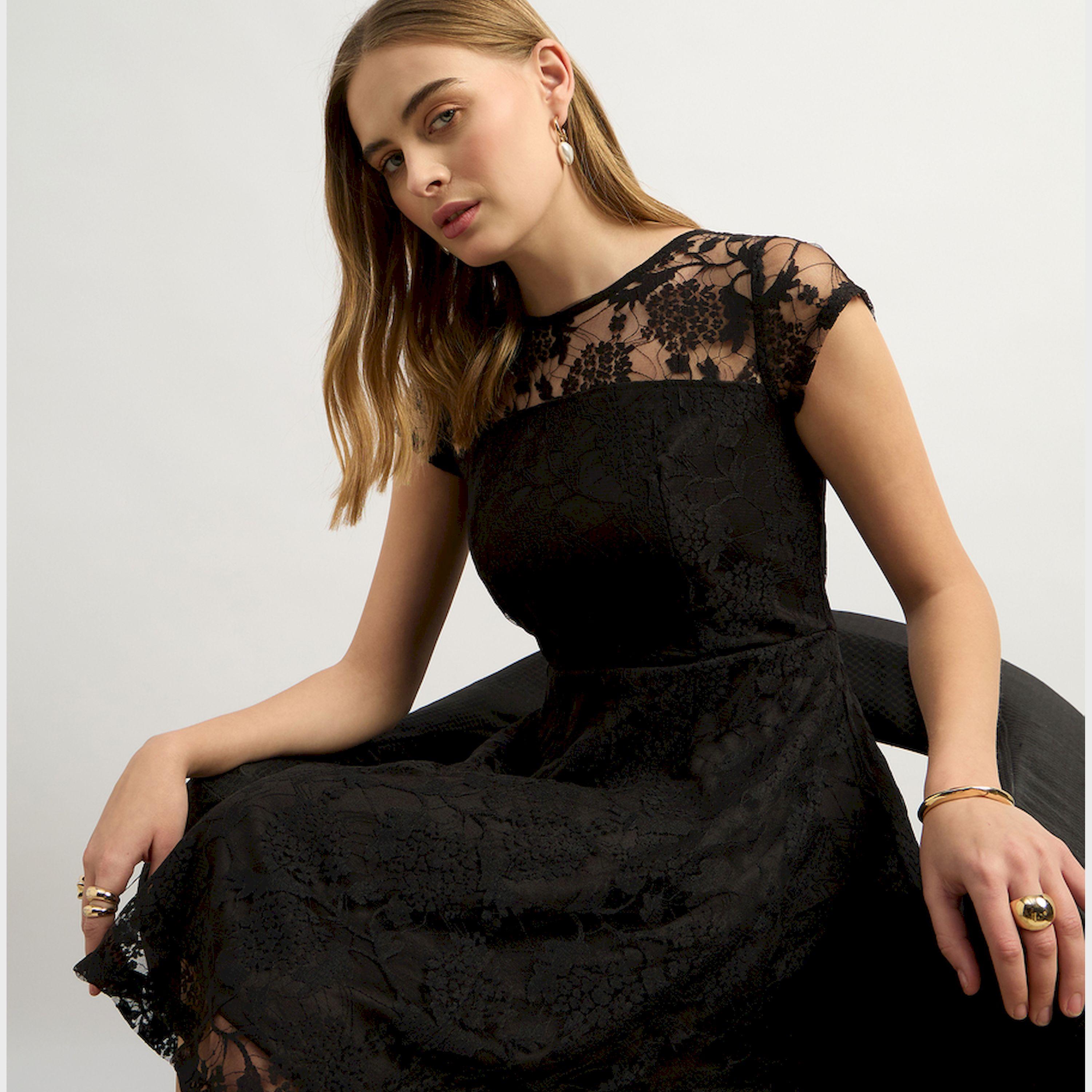 ستايلي - فستان قصير مع الدانتيل-women-clothing-dresses-image-6