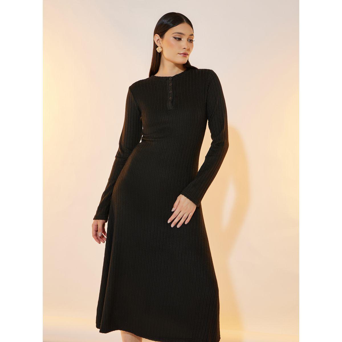 Take Two Textured Stripe Long Sleeve Midi Dress-women-clothing-dresses-image-2