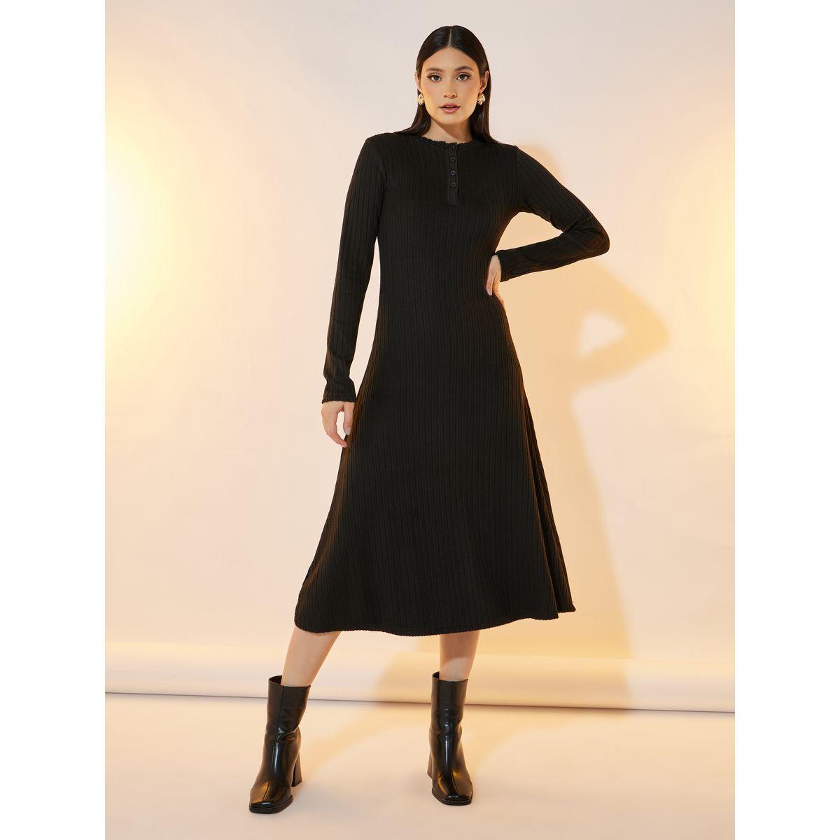 فستان ميدي مخطط بأكمام طويلة-women-clothing-dresses-image-4