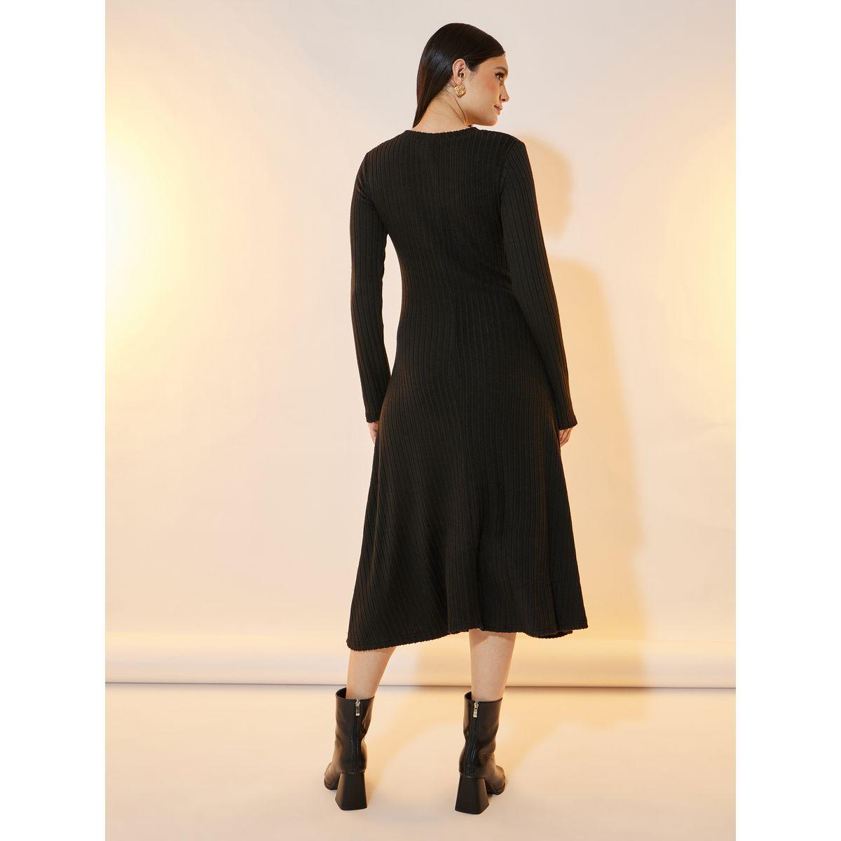 فستان ميدي مخطط بأكمام طويلة-women-clothing-dresses-image-6