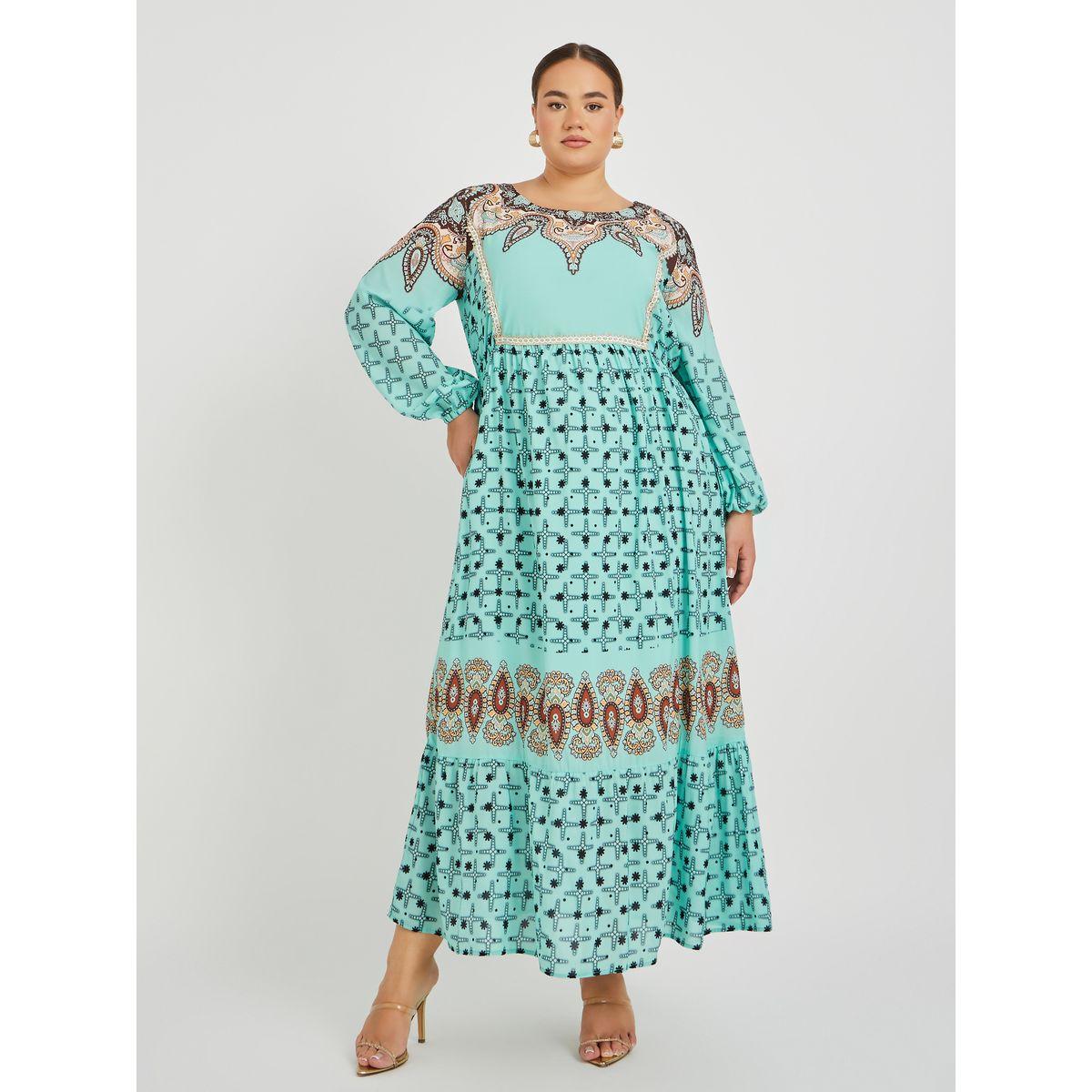 فستان طويل بمقاس كبير وأكمام طويلة-women-clothing-dresses-image-2