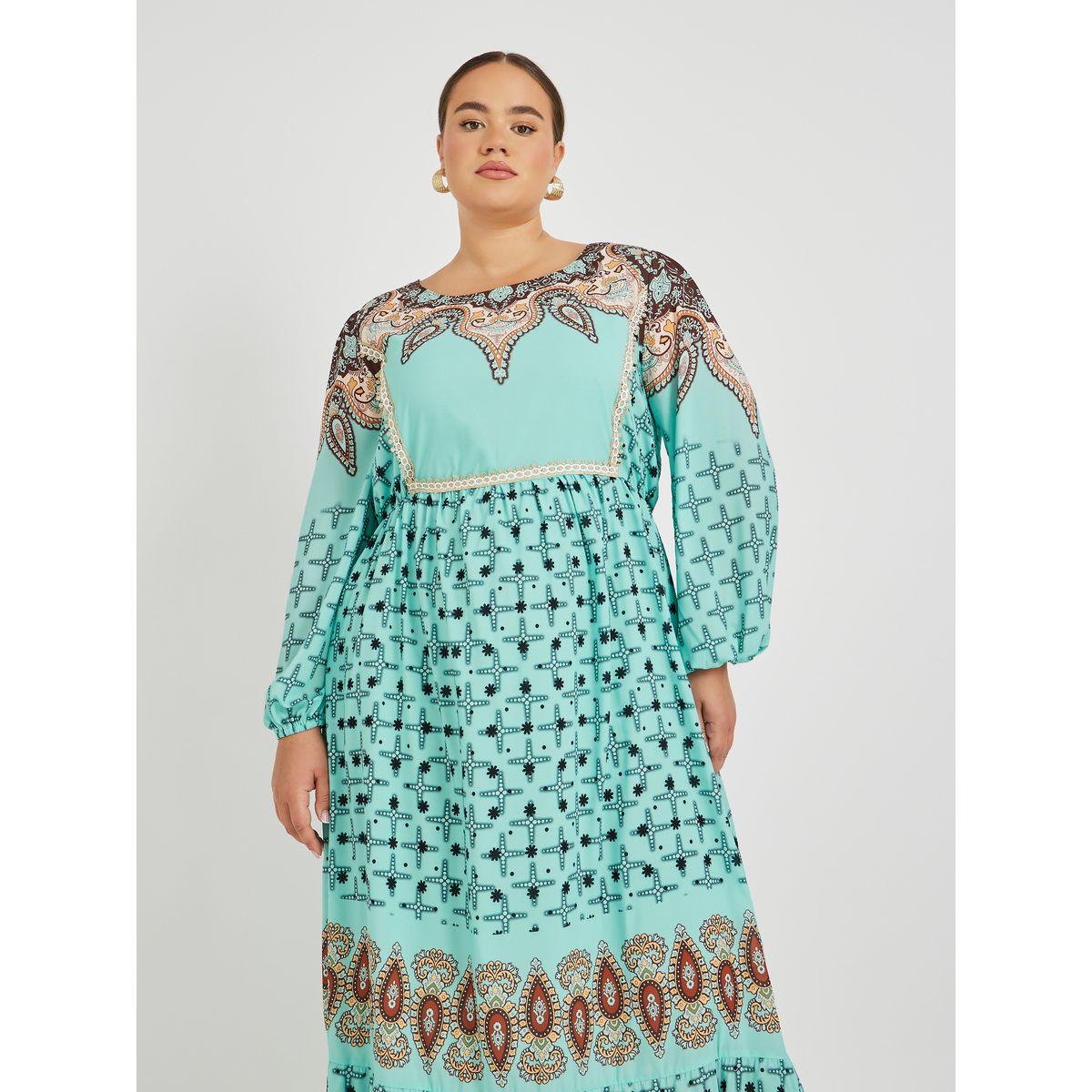 فستان طويل بمقاس كبير وأكمام طويلة-women-clothing-dresses-image-3