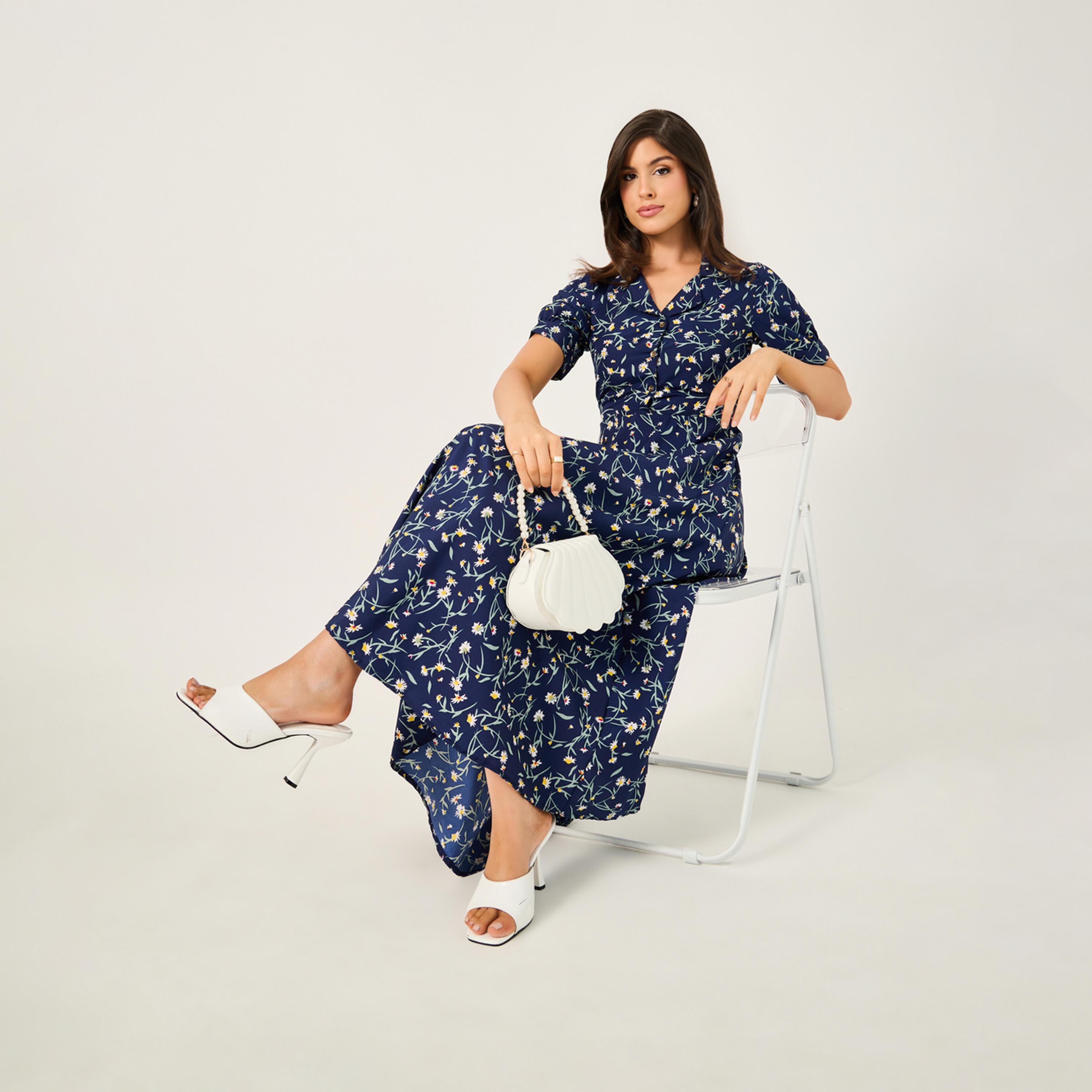 Styli All-Over Floral Printed A-Line Maxi Dress-women-clothing-dresses-image-1
