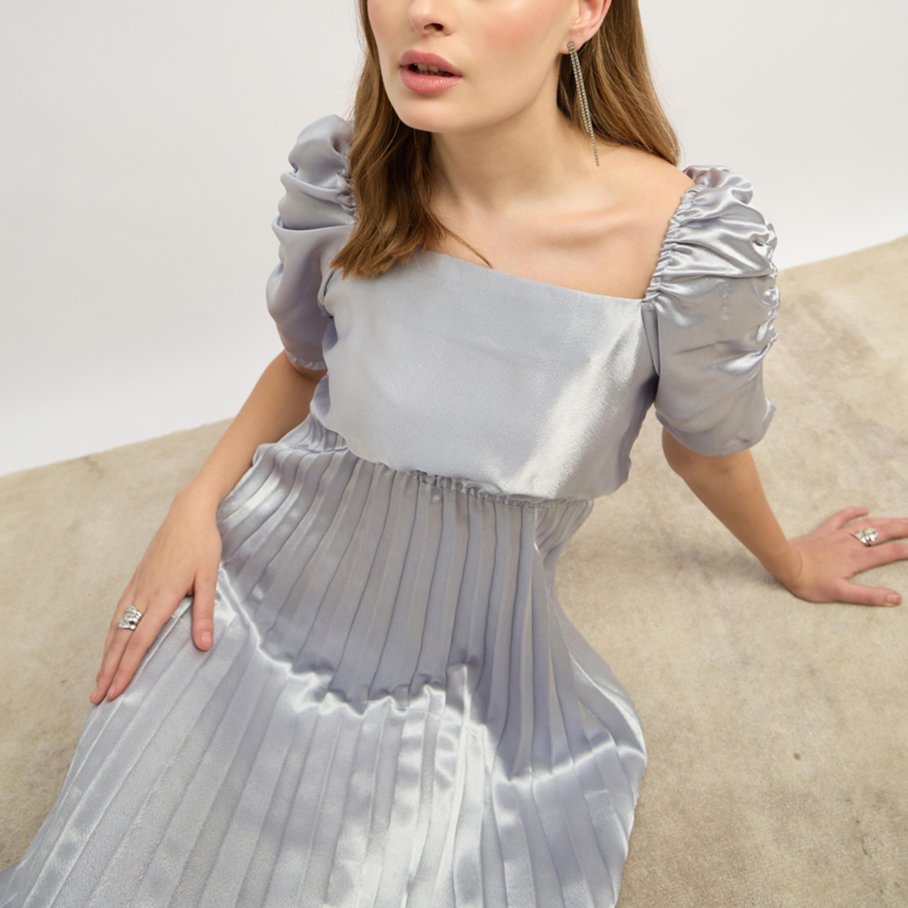 Styli U And F Blue Solid Fit And Flared Maxi Dress-women-clothing-dresses-image-6