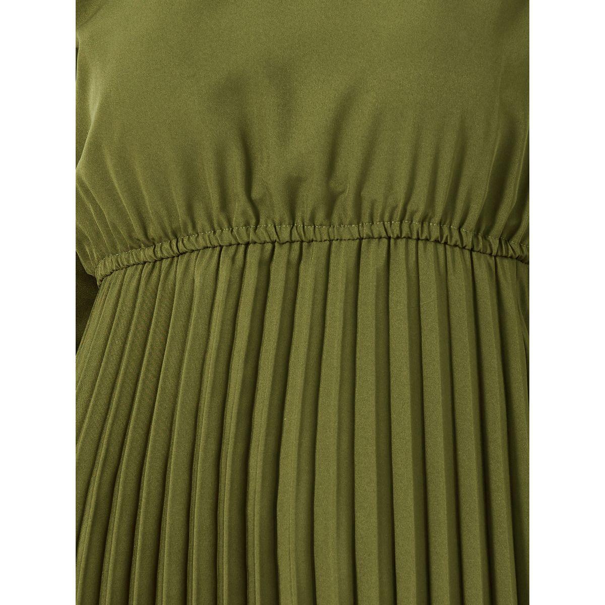 Styli Solid Accordion Pleated A-Line Midi Dress-women-clothing-dresses-image-5