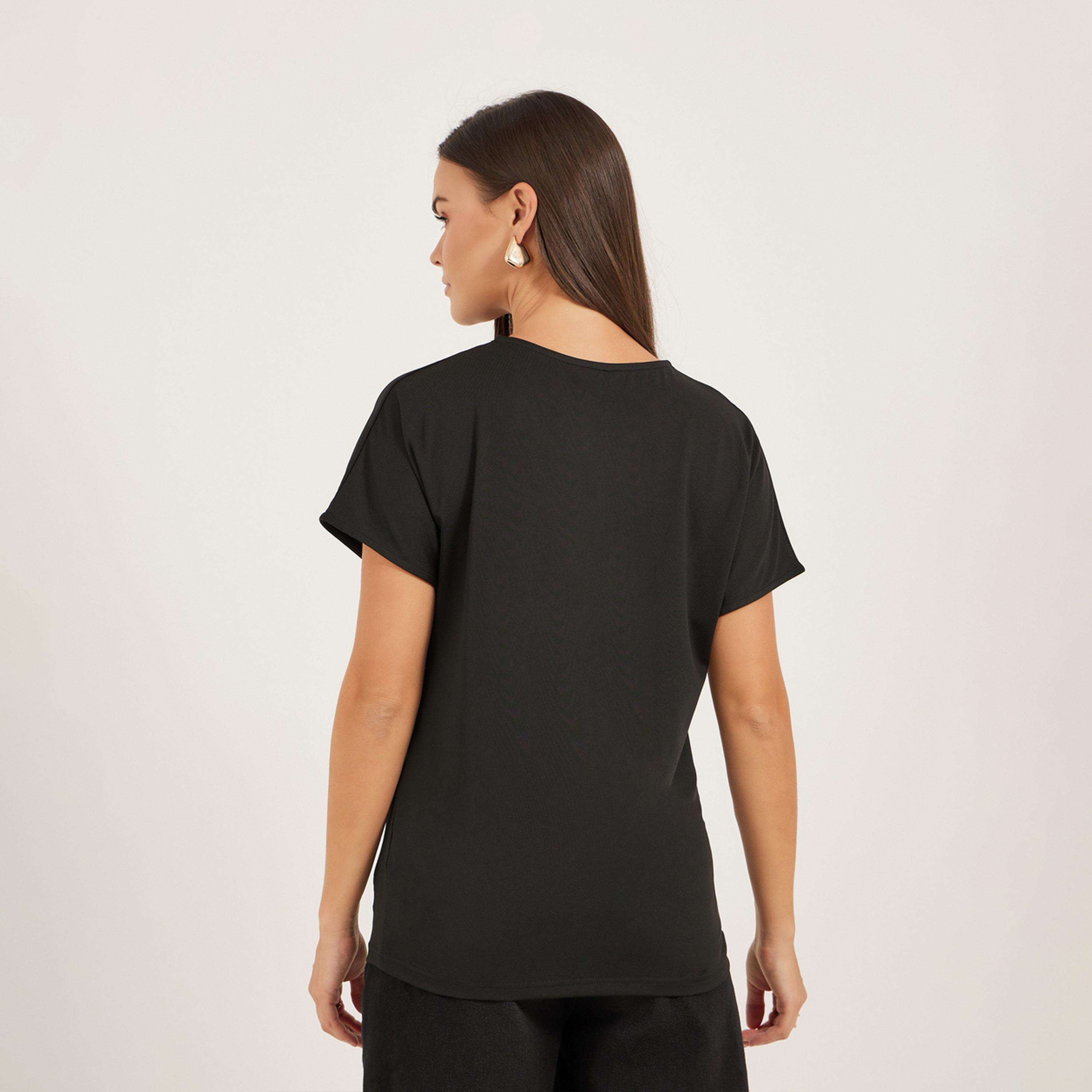 Styli Graphic Print Round Neck Regular Fit T-Shirt-women-clothing-tshirts-image-6