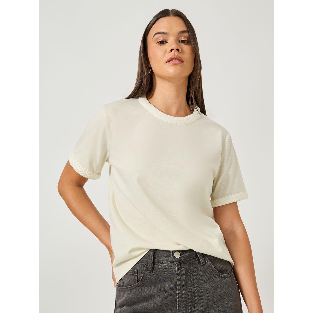 تيشيرت بقصة عادية وأكمام قصيرة-women-clothing-tshirts-image-1