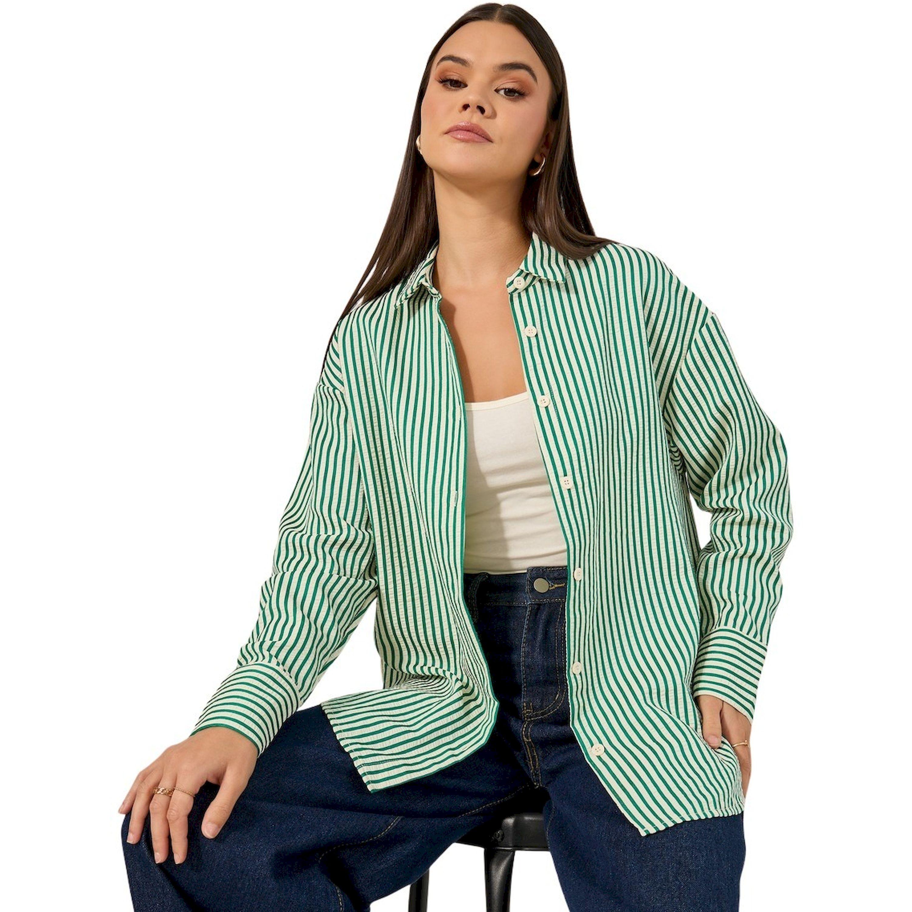 Styli Striped Button-Down Long Sleeve Shirt-women-clothing-shirtsandblouses-shirts-image-1