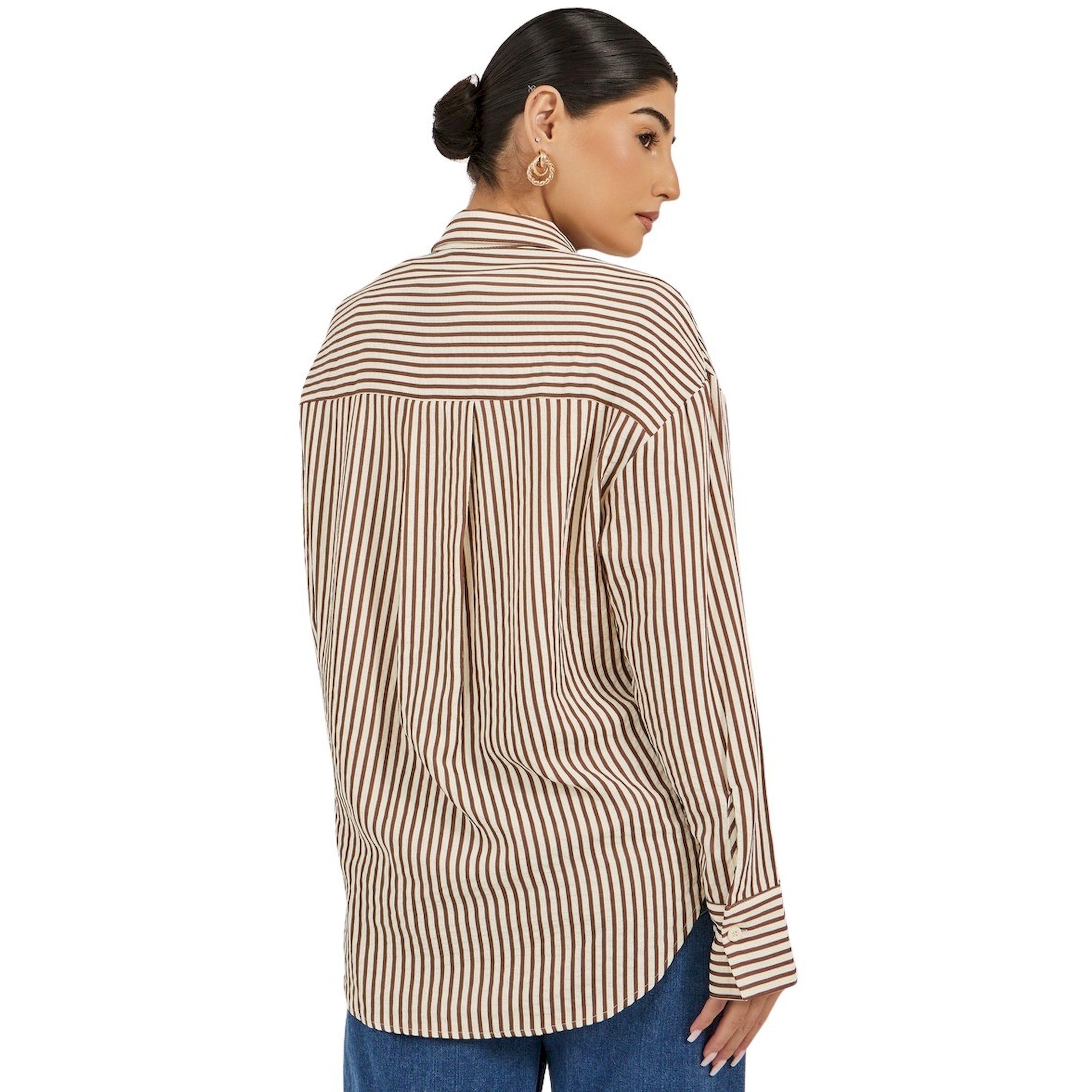 Styli Textured Striped Spread Collar Oversized Shirt-women-clothing-shirtsandblouses-shirts-image-5