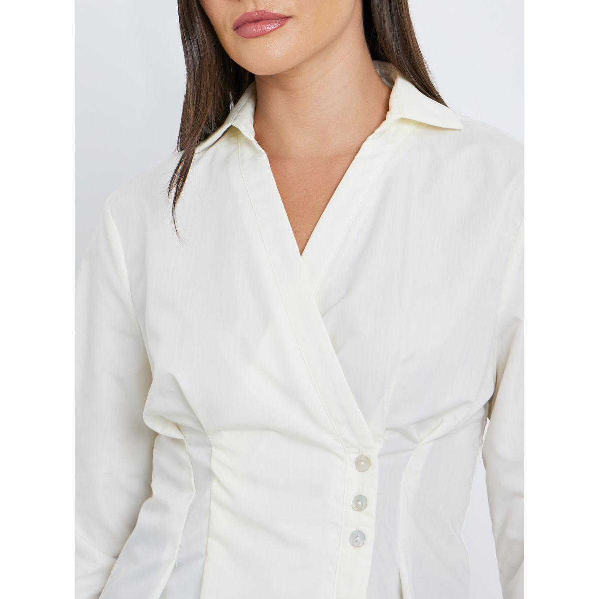 بلوزة بنمط لف وكسرات-women-clothing-shirtsandblouses-shirts-image-4