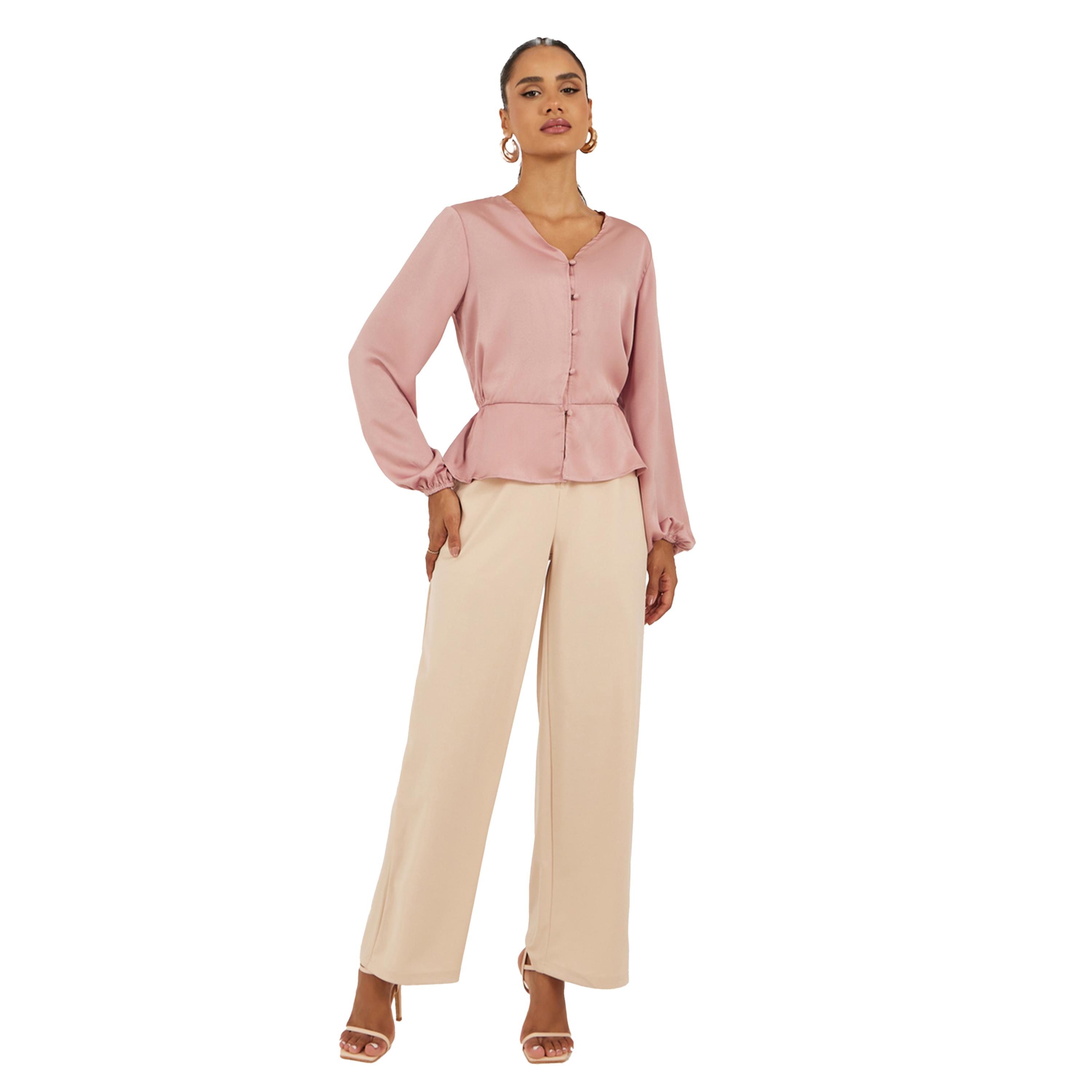 ستايلي -  بلوزة نسائية بأكمام طويلة-women-clothing-shirtsandblouses-blouses-image-2