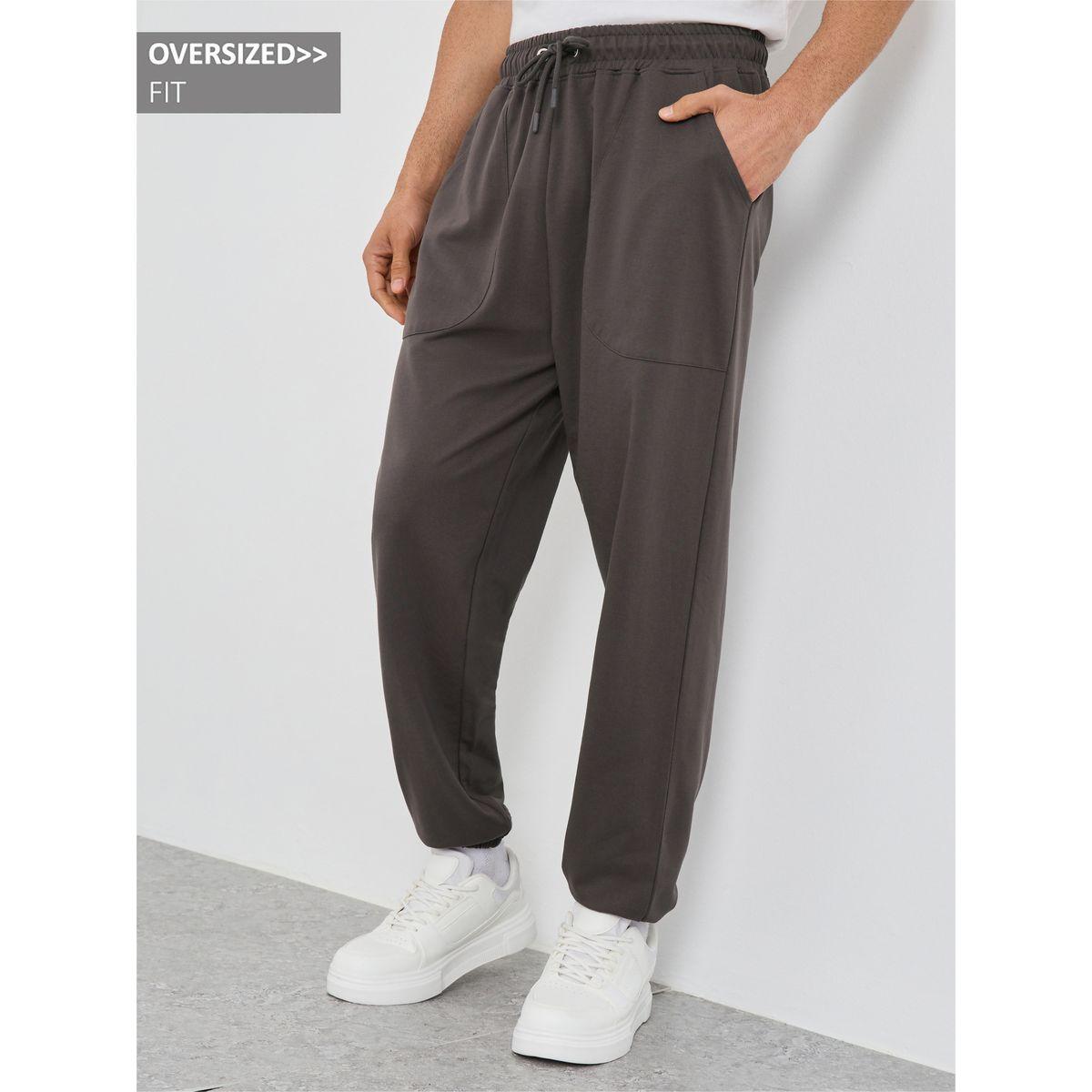 Styli Oversized Fit Joggers with Drawstring-men-clothing-bottoms-joggers-image-1