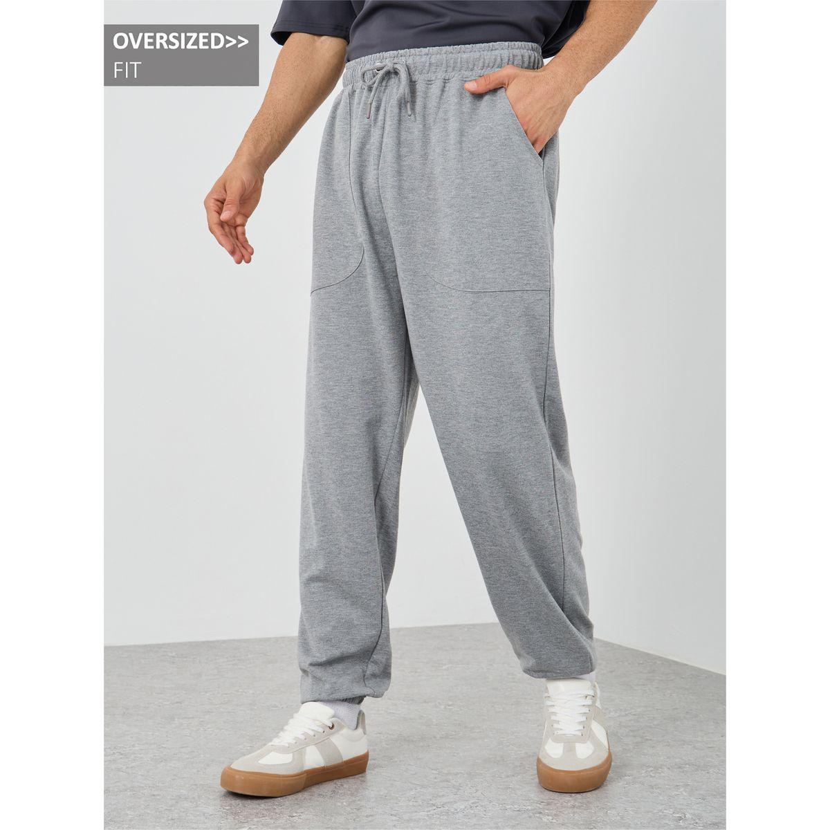 Styli Oversized Fit Joggers with Drawstring-men-clothing-bottoms-joggers-image-1