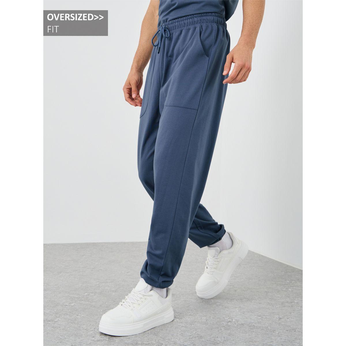 Styli Oversized Fit Joggers with Drawstring-men-clothing-bottoms-joggers-image-1