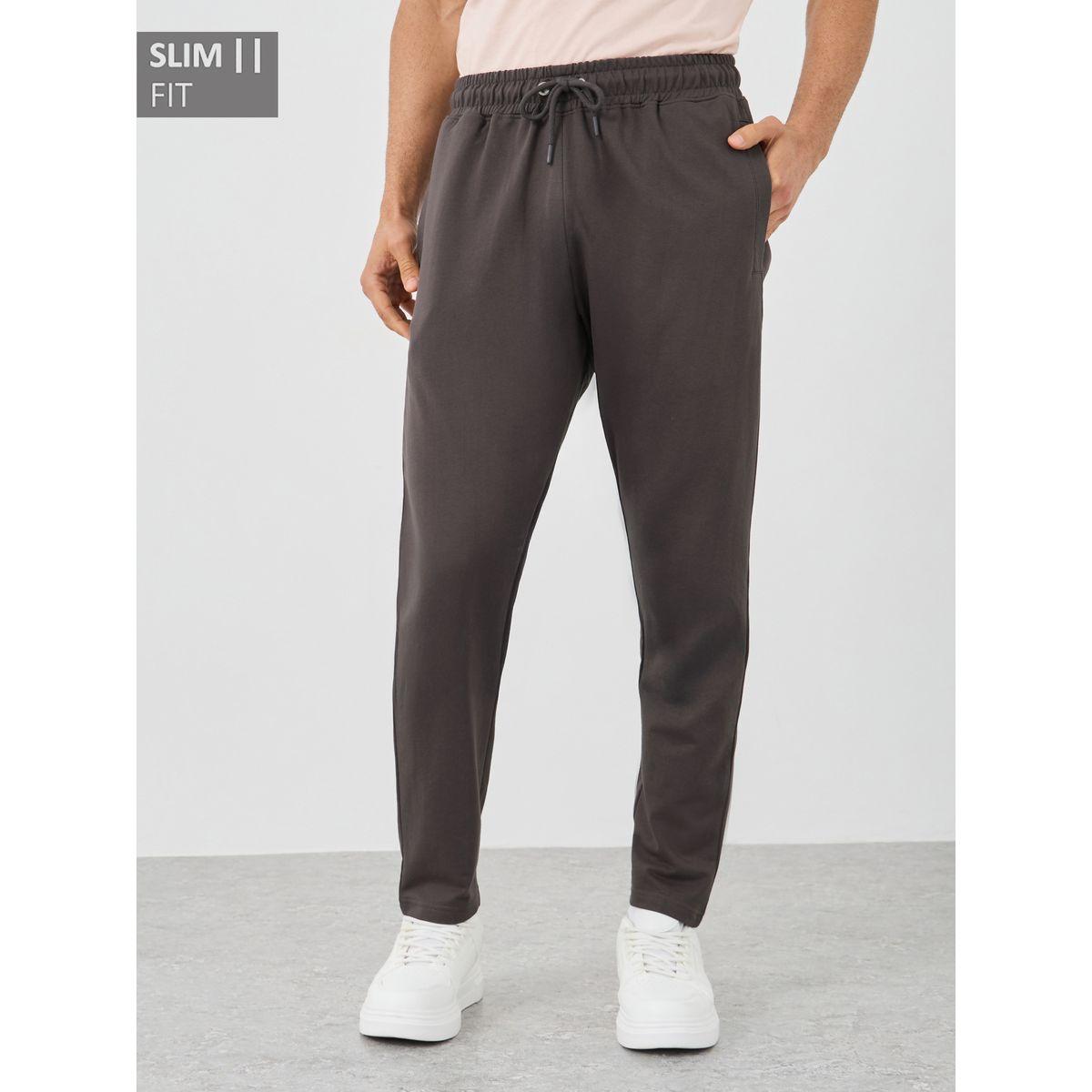 Styli Slim Fit Open Hem Joggers with Drawstring-men-clothing-bottoms-joggers-image-1