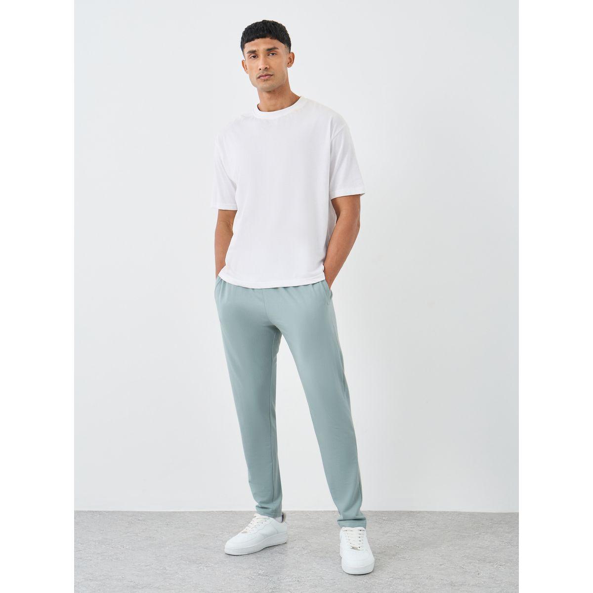 Styli Men Grey Slim Fit Open Hem Joggers-men-clothing-bottoms-joggers-image-2