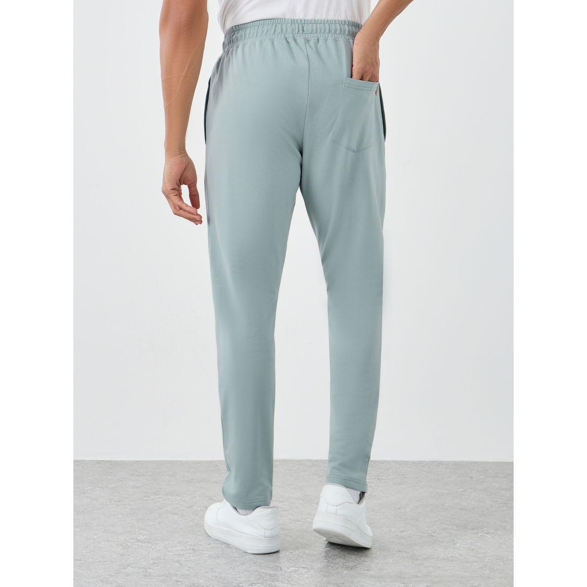 Styli Men Grey Slim Fit Open Hem Joggers-men-clothing-bottoms-joggers-image-4