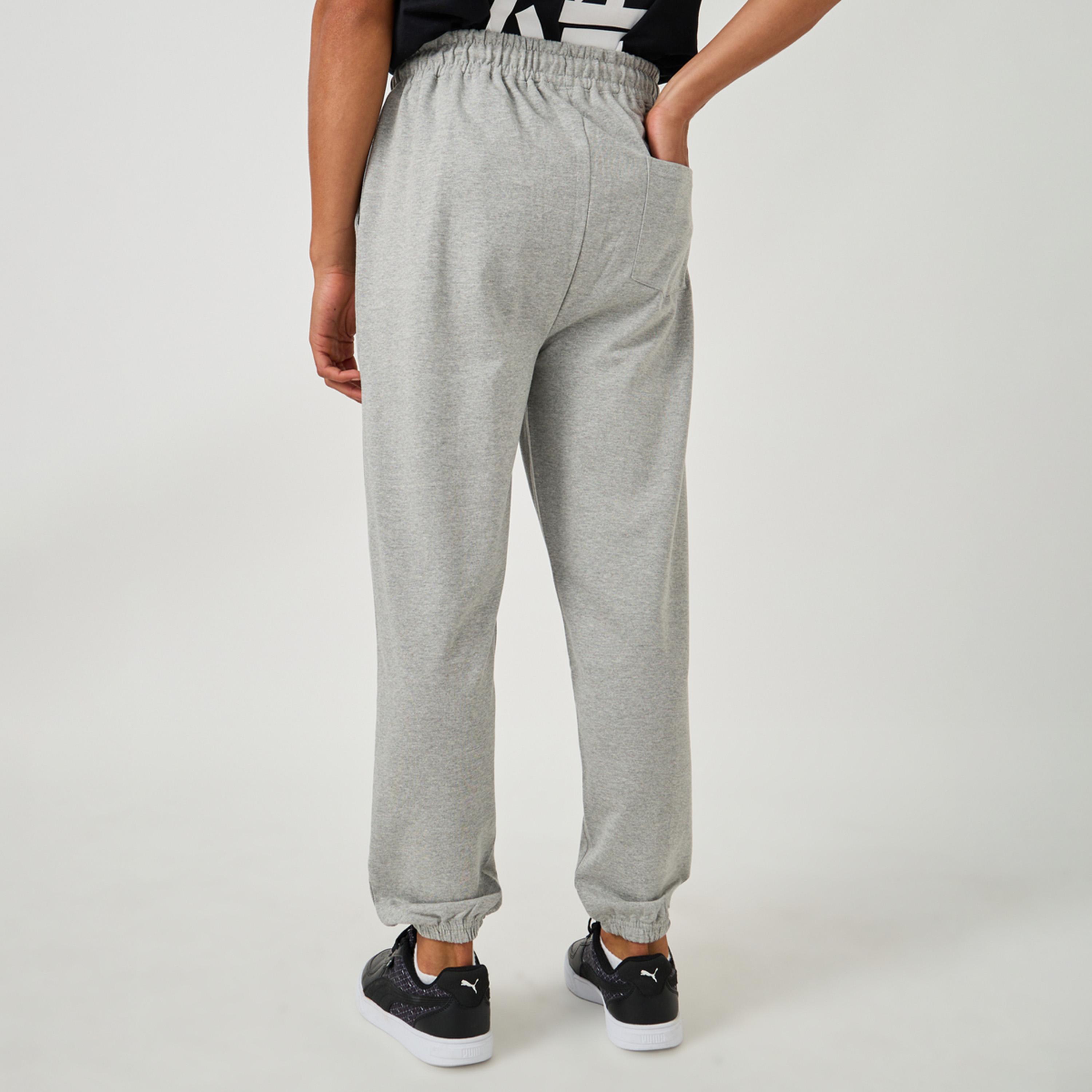 Styli Typography Print Cotton Terry Oversized Fit Joggers-men-clothing-bottoms-joggers-image-4