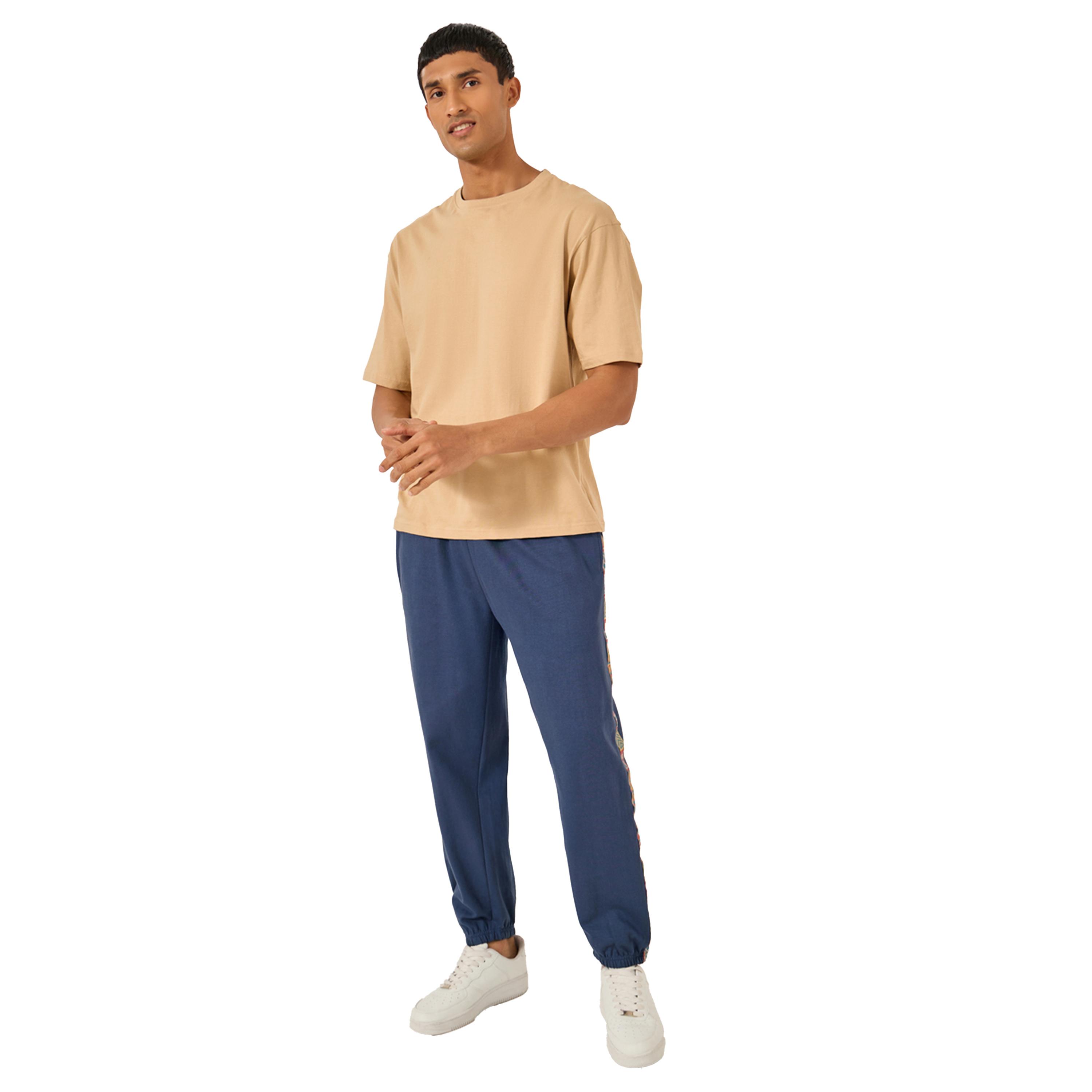 Styli Side Tape Mid Rise Relaxed Fit Joggers-men-clothing-bottoms-joggers-image-2