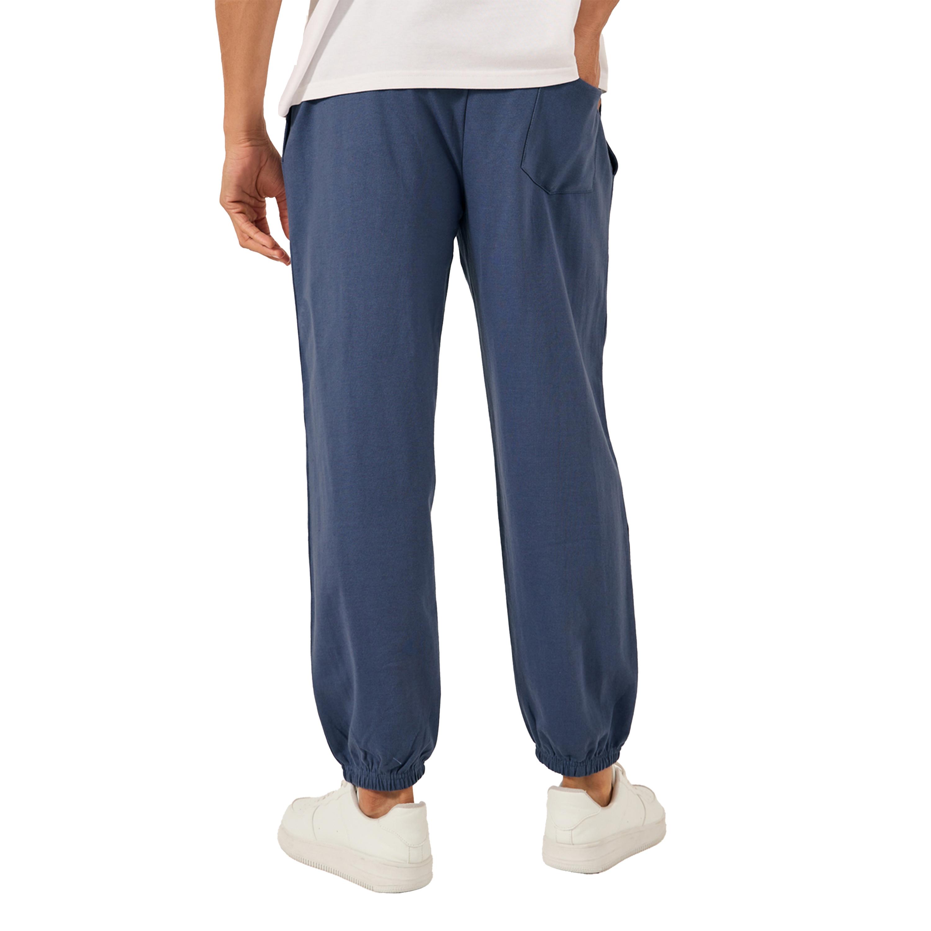 Styli Embroidered Slogan Mid Rise Relaxed Fit Joggers-men-clothing-bottoms-joggers-image-4