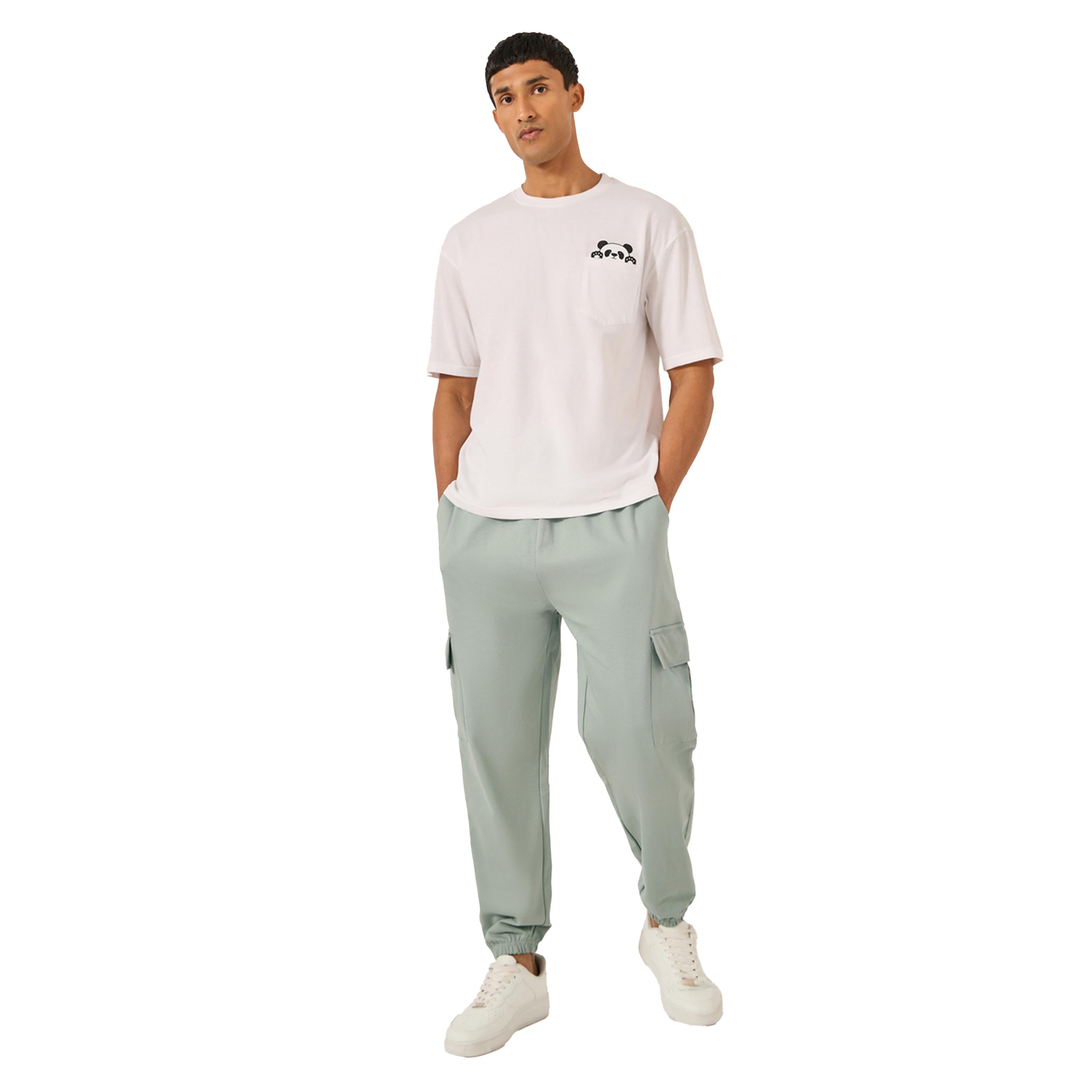 Styli Mid Rise Oversized Elasticated Hem Cargo Joggers-men-clothing-bottoms-joggers-image-3