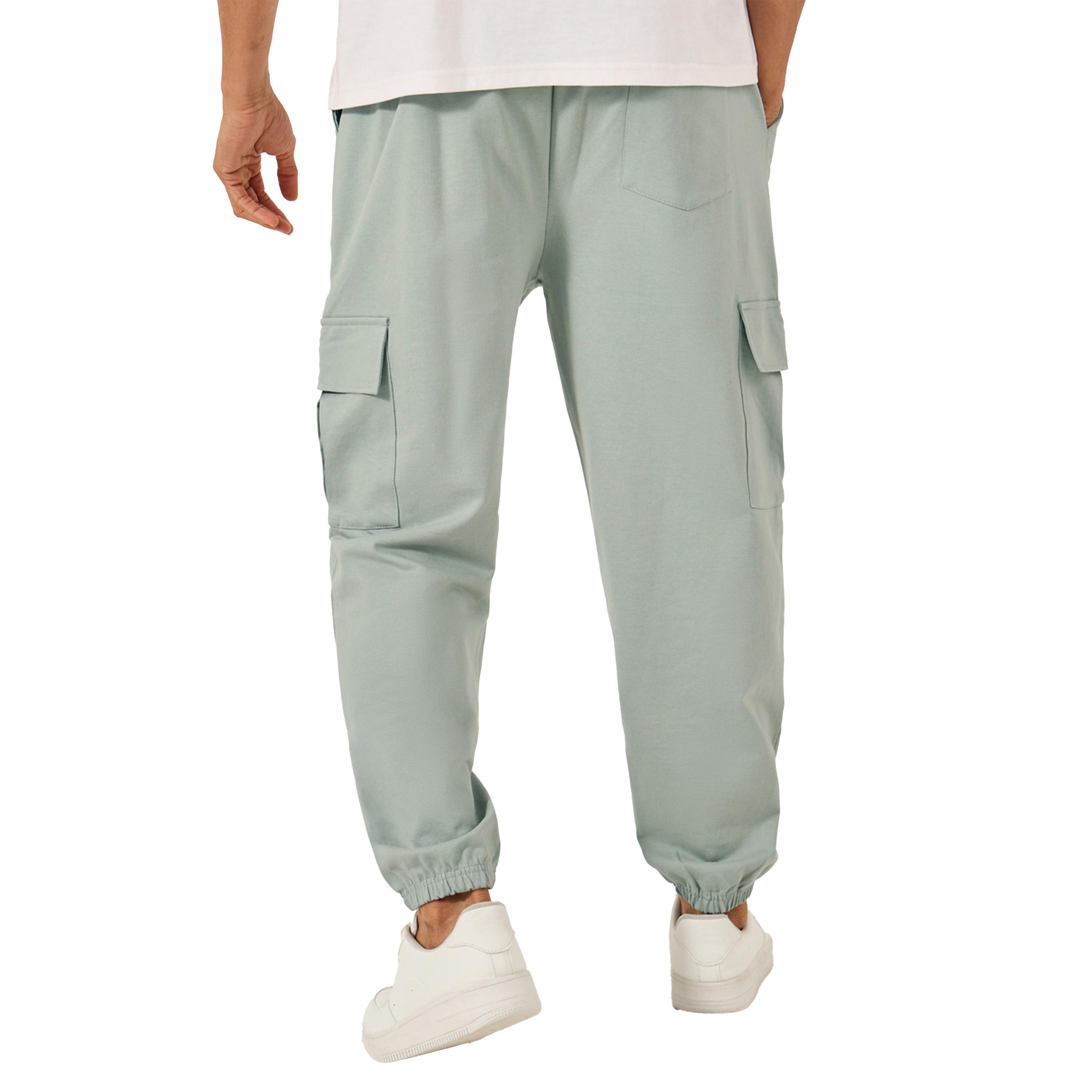 Styli Mid Rise Oversized Elasticated Hem Cargo Joggers-men-clothing-bottoms-joggers-image-5