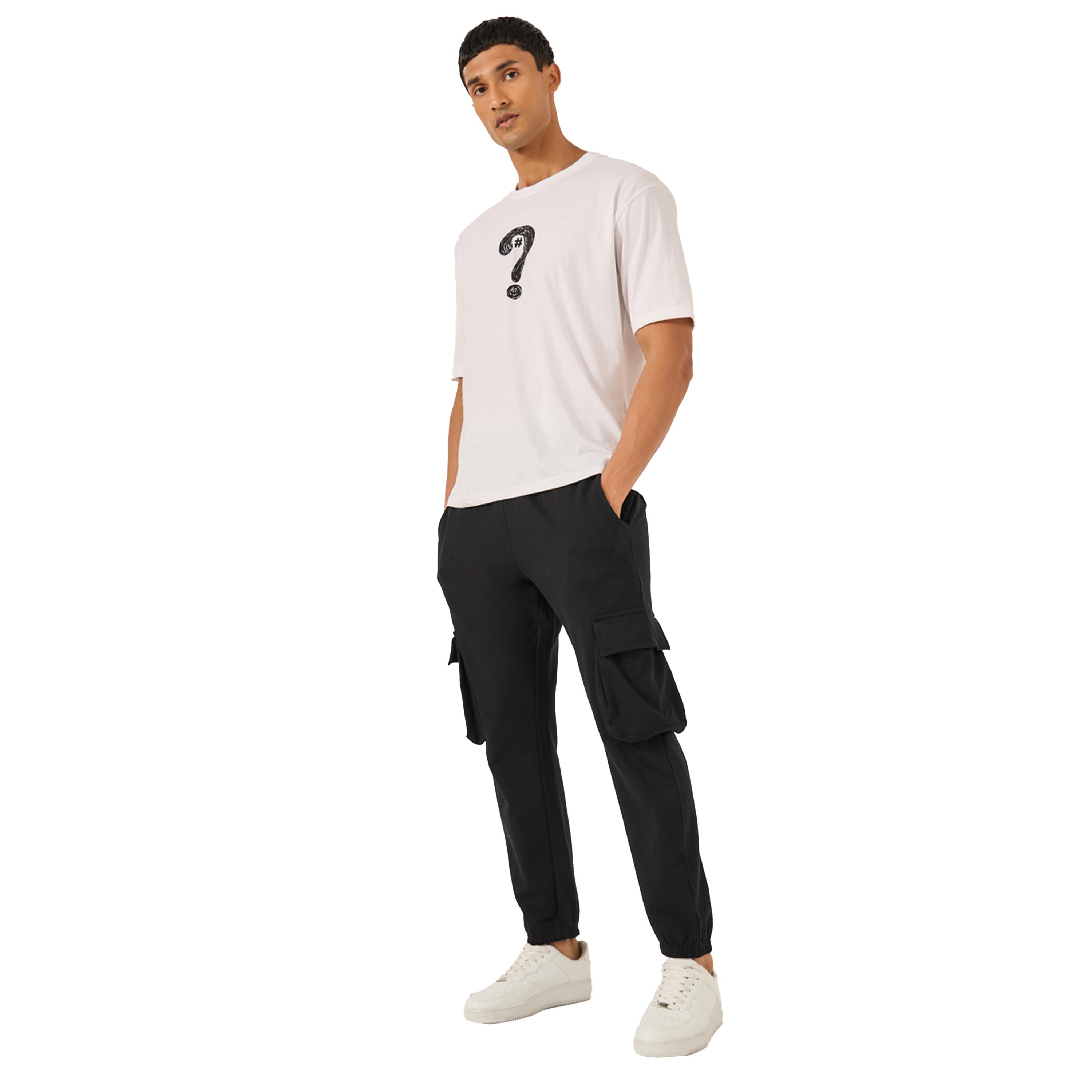 ستايلي - بنطال كارغو رياضي مريح من القطن تيري مع جيوب-men-clothing-bottoms-joggers-image-2