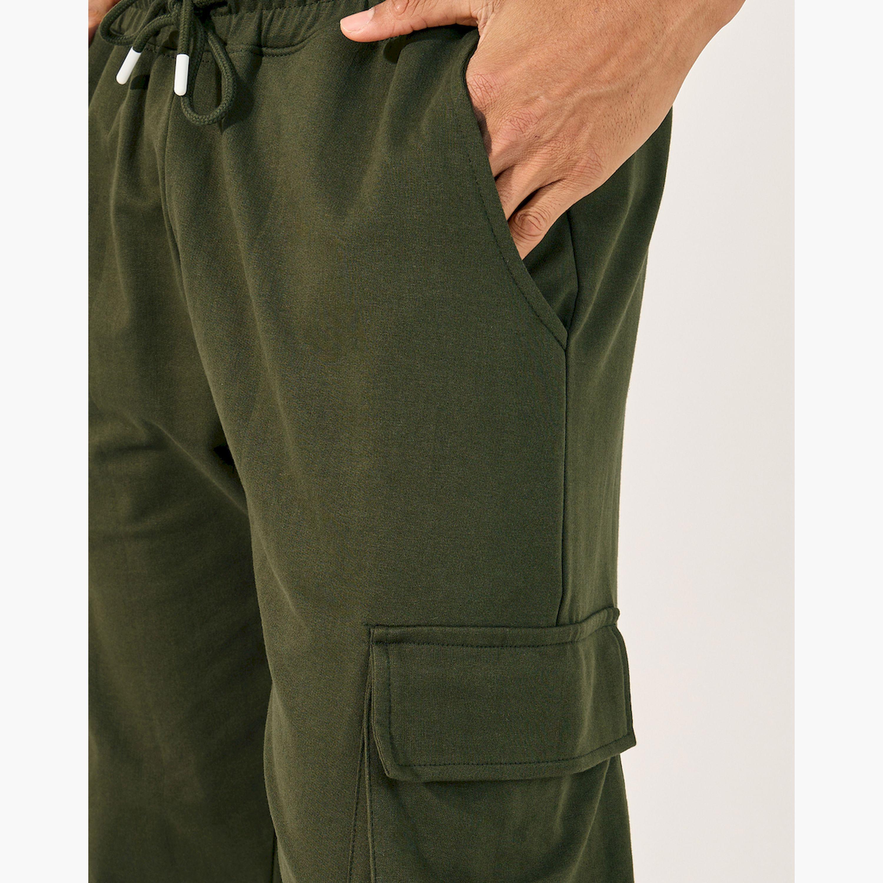 Styli Relaxed Fit Cotton Terry Joggers with Cargo Pockets-men-clothing-bottoms-joggers-image-3