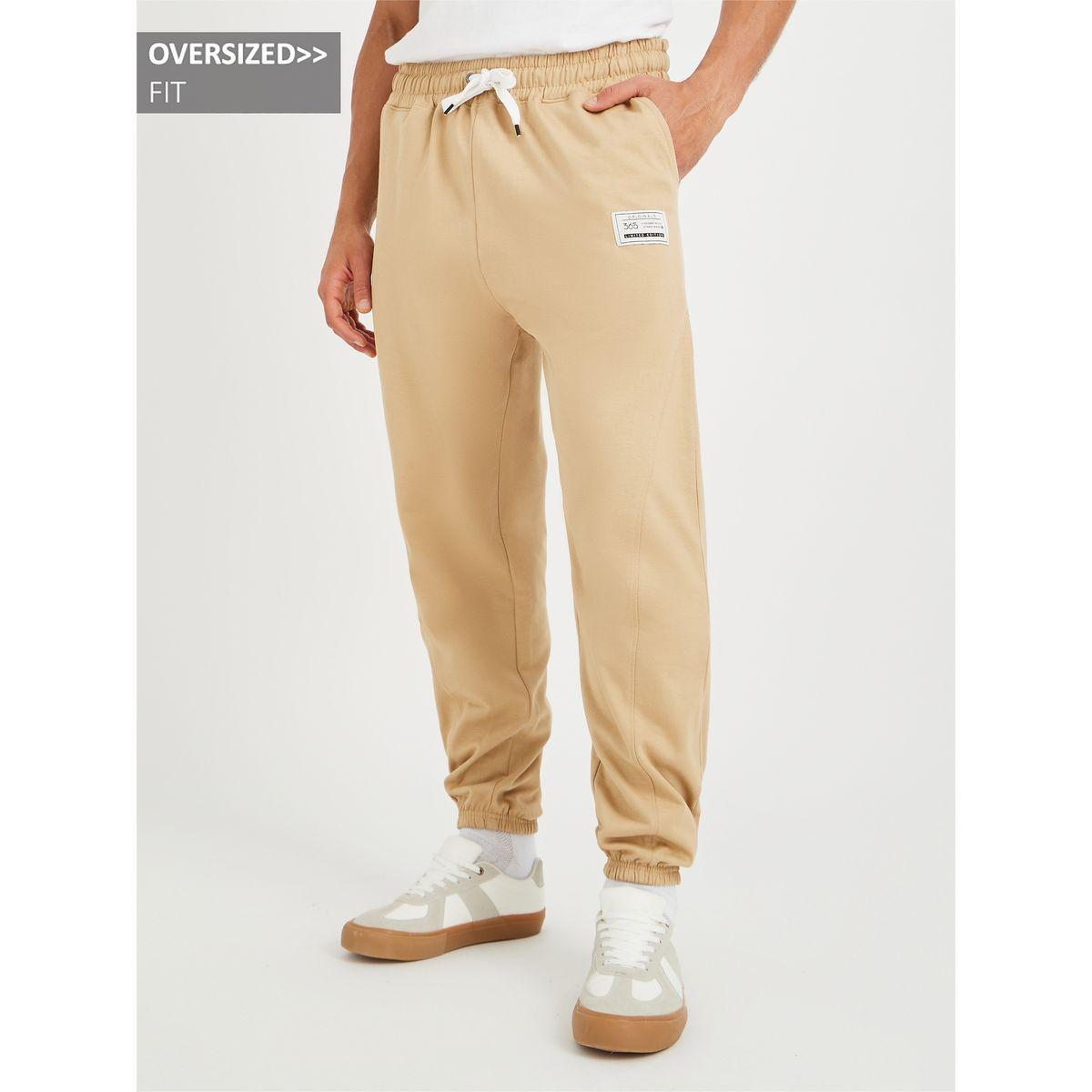 Styli Printed Oversized Jogger with Drawstring-men-clothing-bottoms-joggers-image-1