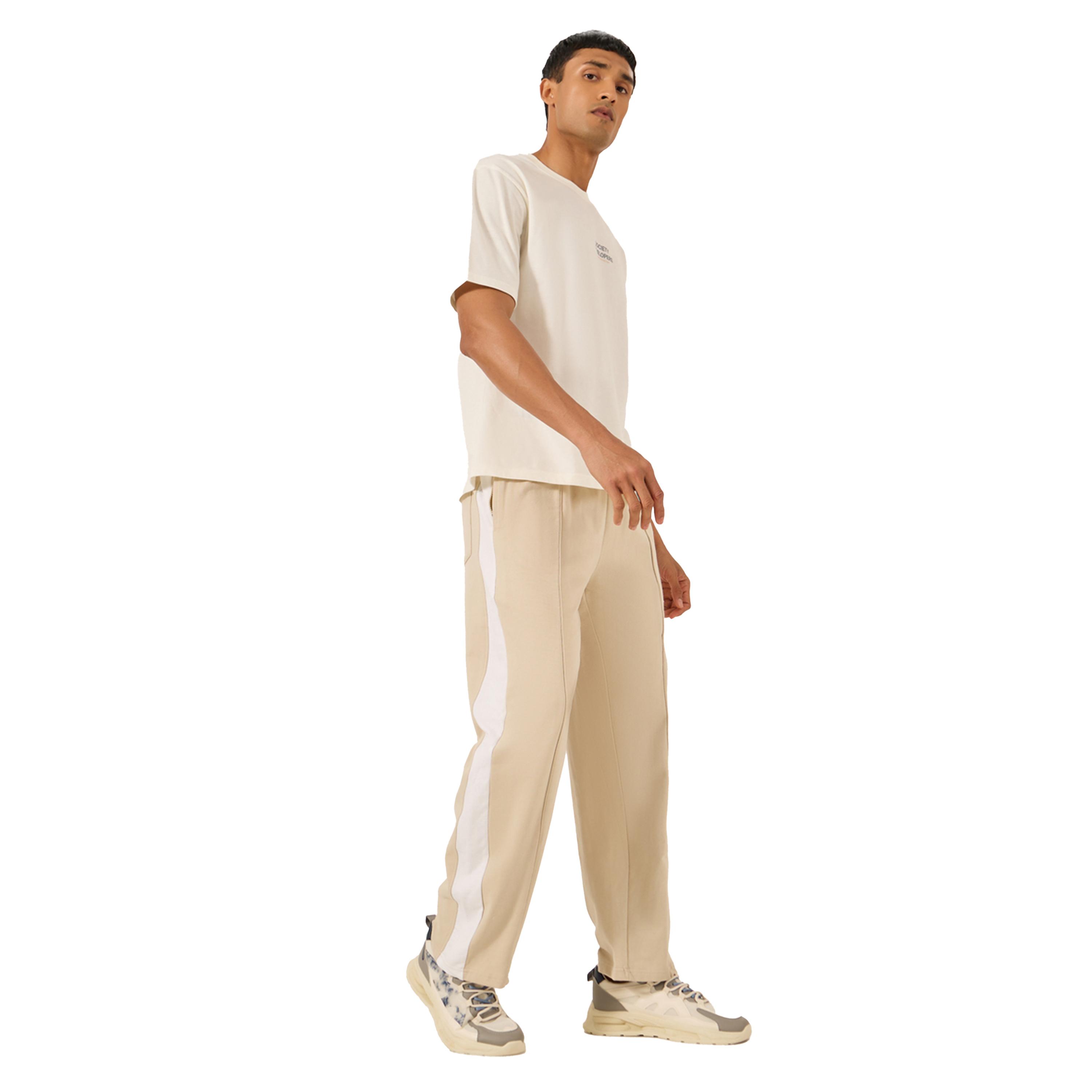 Styli Side Contrast Panel Mid Rise Relaxed Fit Joggers-men-clothing-bottoms-joggers-image-2