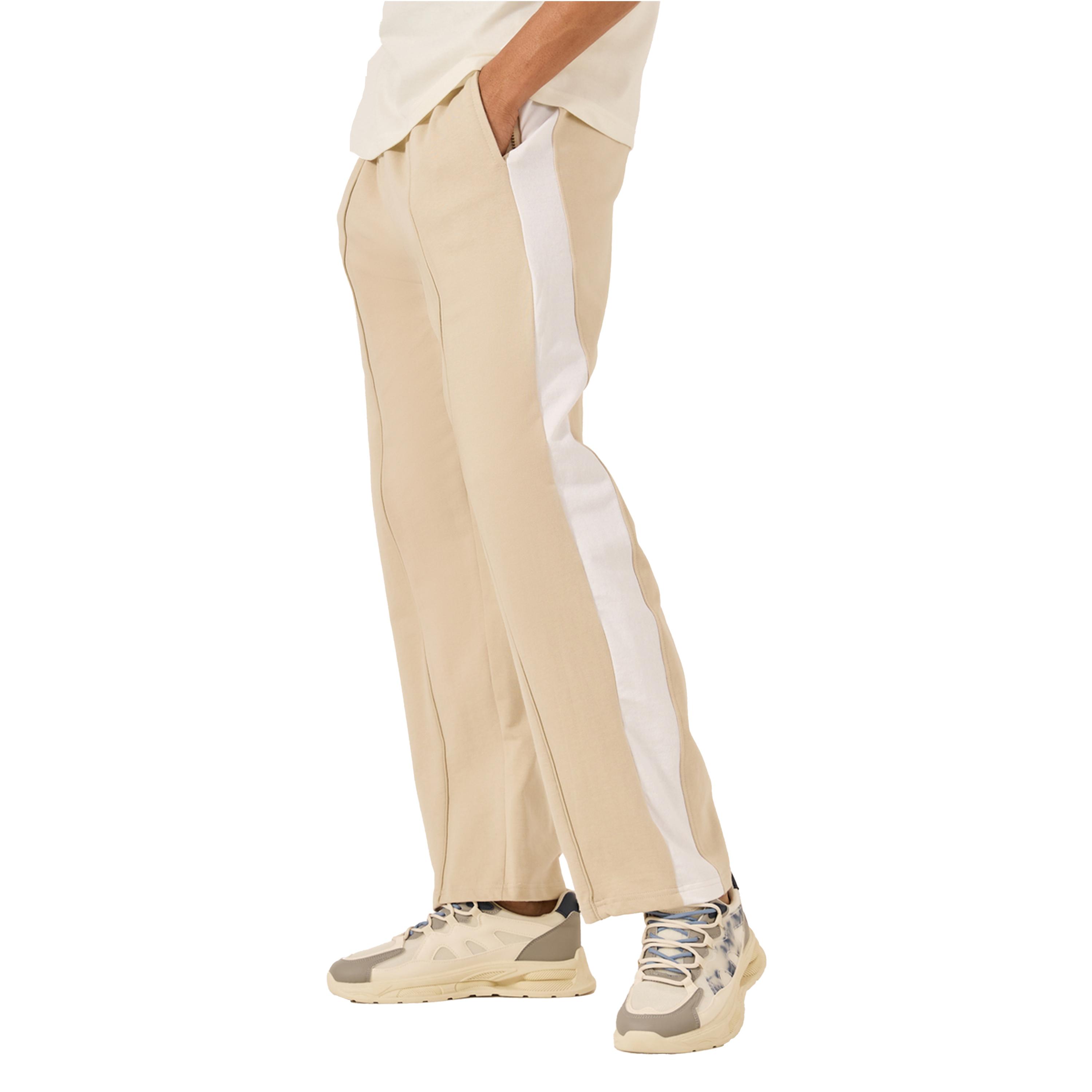 Styli Side Contrast Panel Mid Rise Relaxed Fit Joggers-men-clothing-bottoms-joggers-image-3