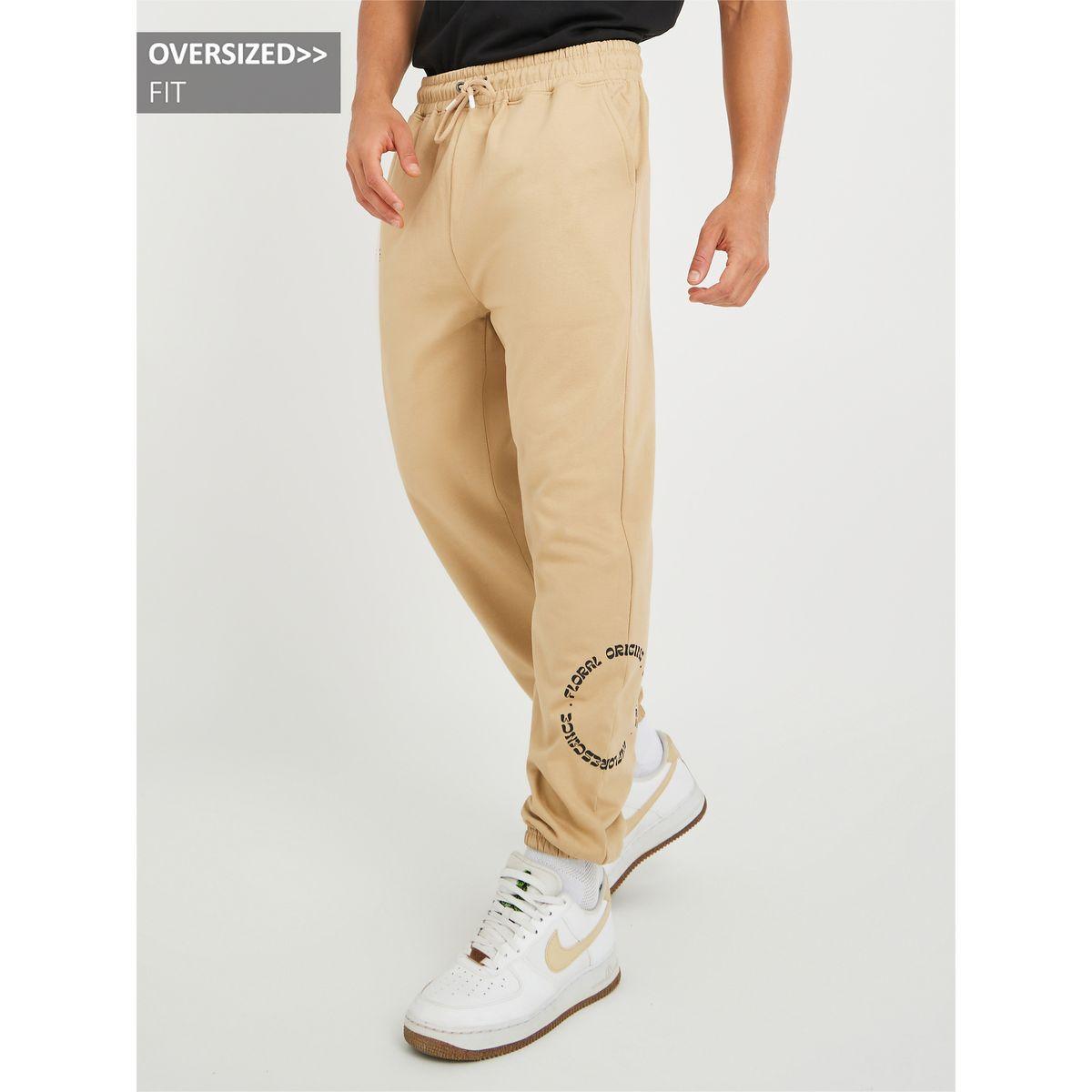 Styli Printed Oversized Jogger with Drawstring-men-clothing-bottoms-joggers-image-1