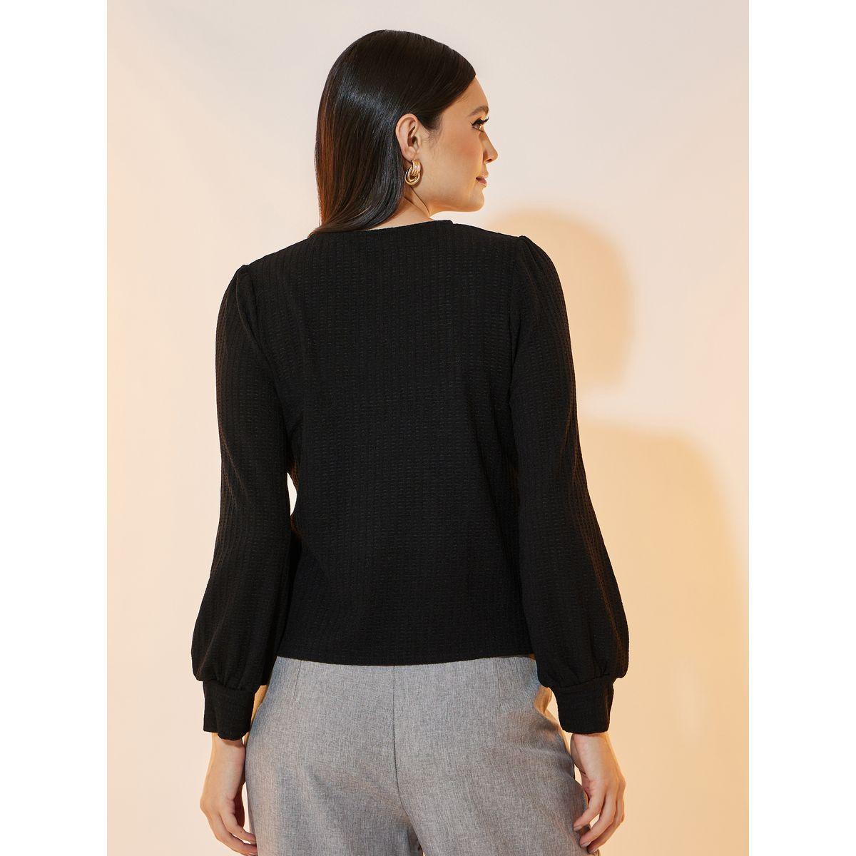 Take Two Texture V-Neck Long Sleeve Knit Top-women-clothing-shirtsandblouses-blouses-image-4