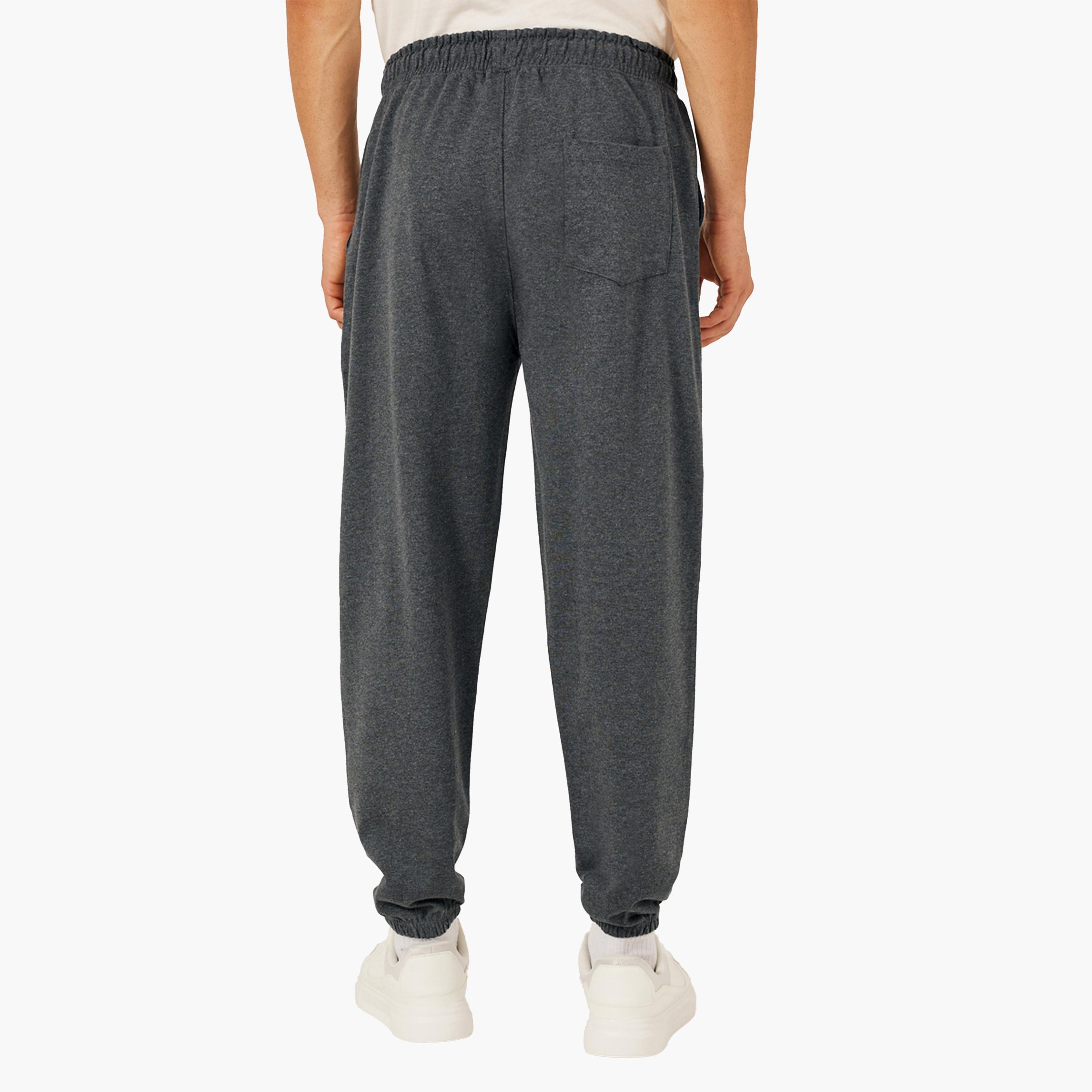 Styli Slogan Print Oversized Fit Cotton Terry Joggers-men-clothing-bottoms-joggers-image-4