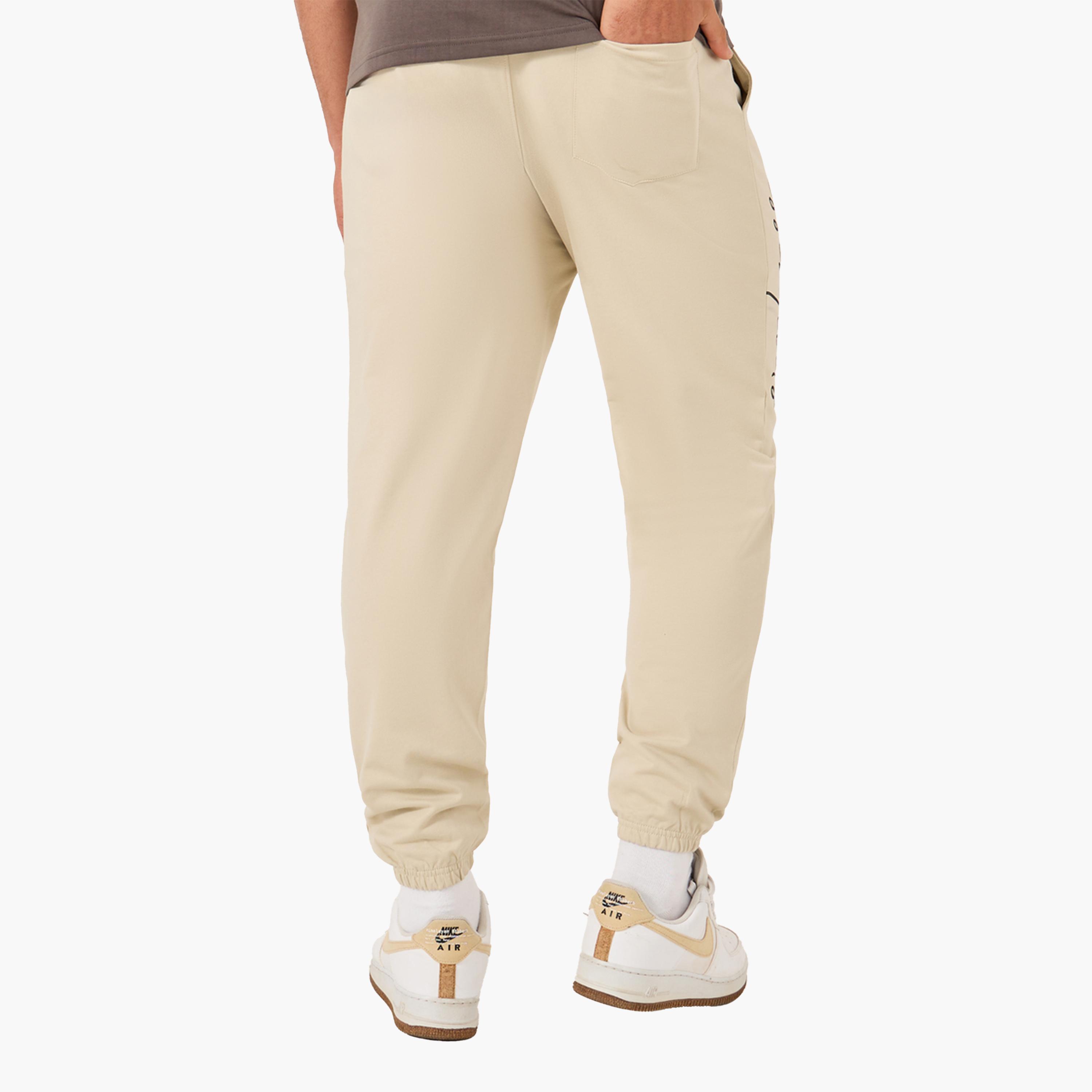 Styli Slogan Print Oversized Fit Cotton Terry Joggers-men-clothing-bottoms-joggers-image-5