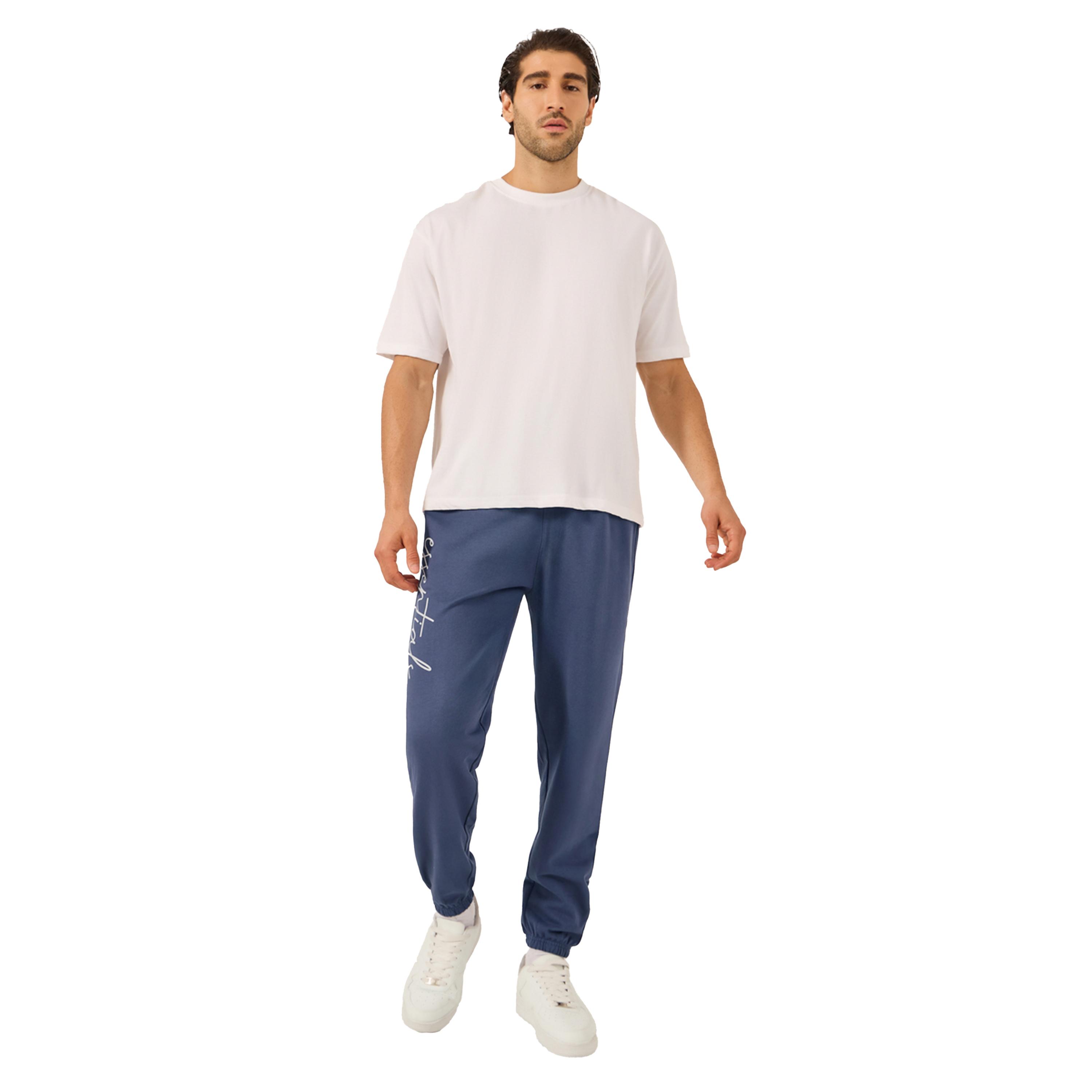 Styli Slogan Print Oversized Fit Cotton Terry Jogger-men-clothing-bottoms-joggers-image-2