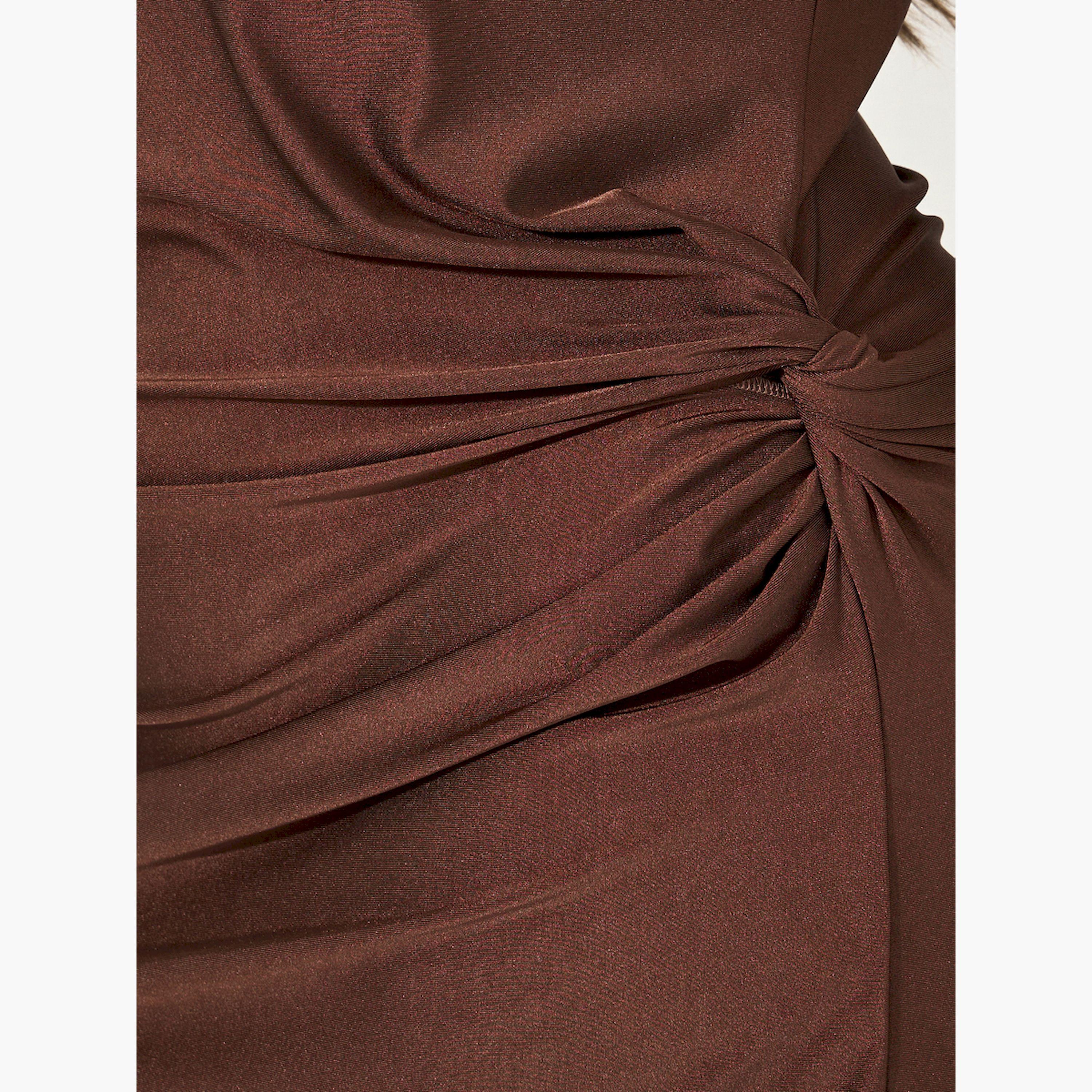 ستايلي - فستان ماكسي بأكمام طويلة على شكل حرف A مقاس كبير-women-clothing-dresses-image-4