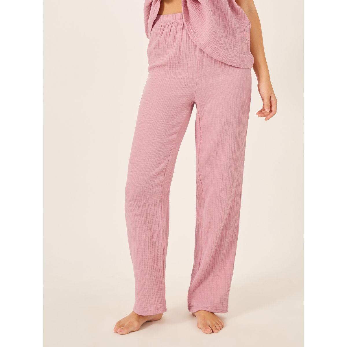 Styli Cotton Gauze Ruffle Cami and Pyjama Set-women-clothing-nightwear-pyjamas-longsets-image-6