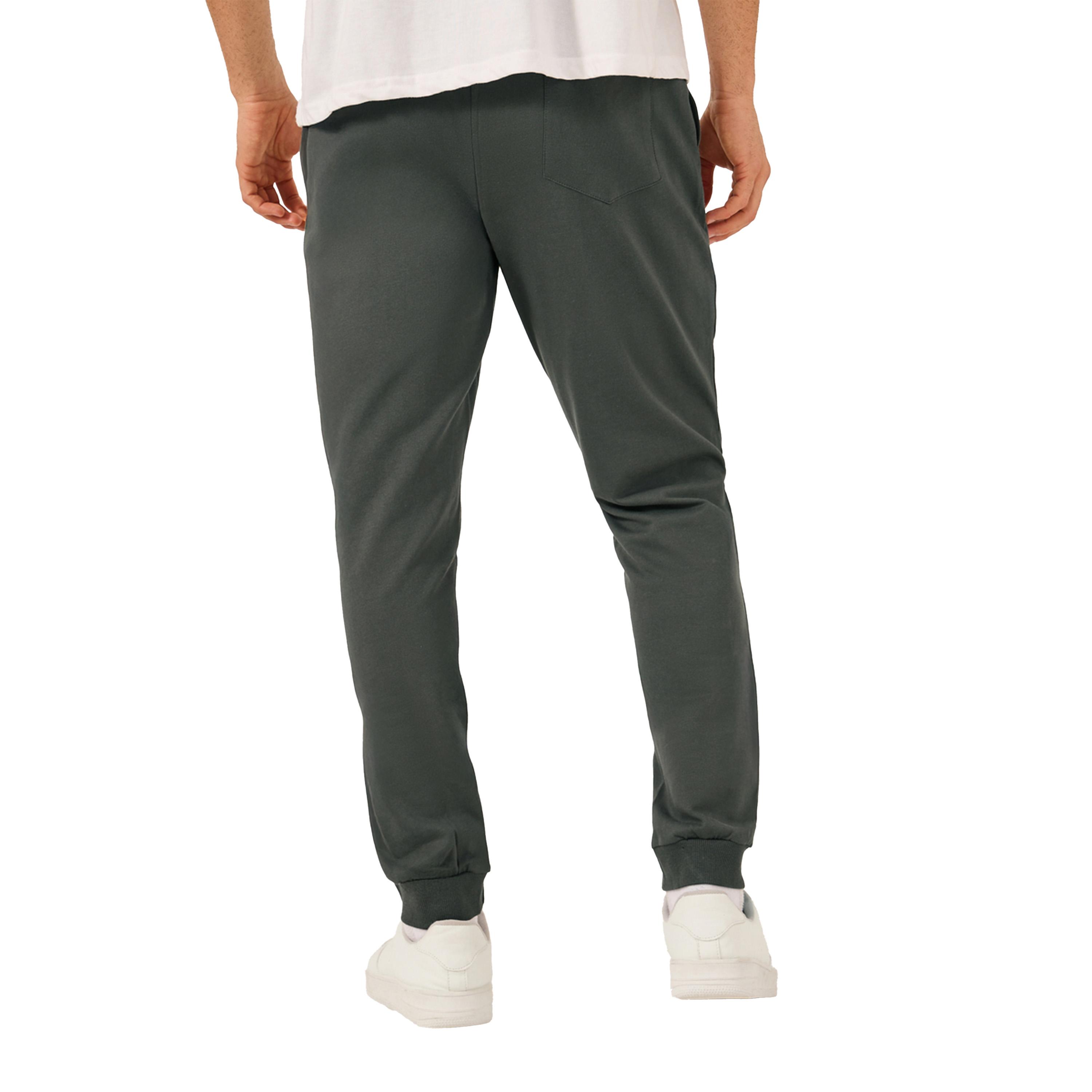 ستايلي - بنطال رياضي بخصر متوسط الارتفاع وقصة ضيقة وأساور مضلعة-men-clothing-bottoms-joggers-image-4